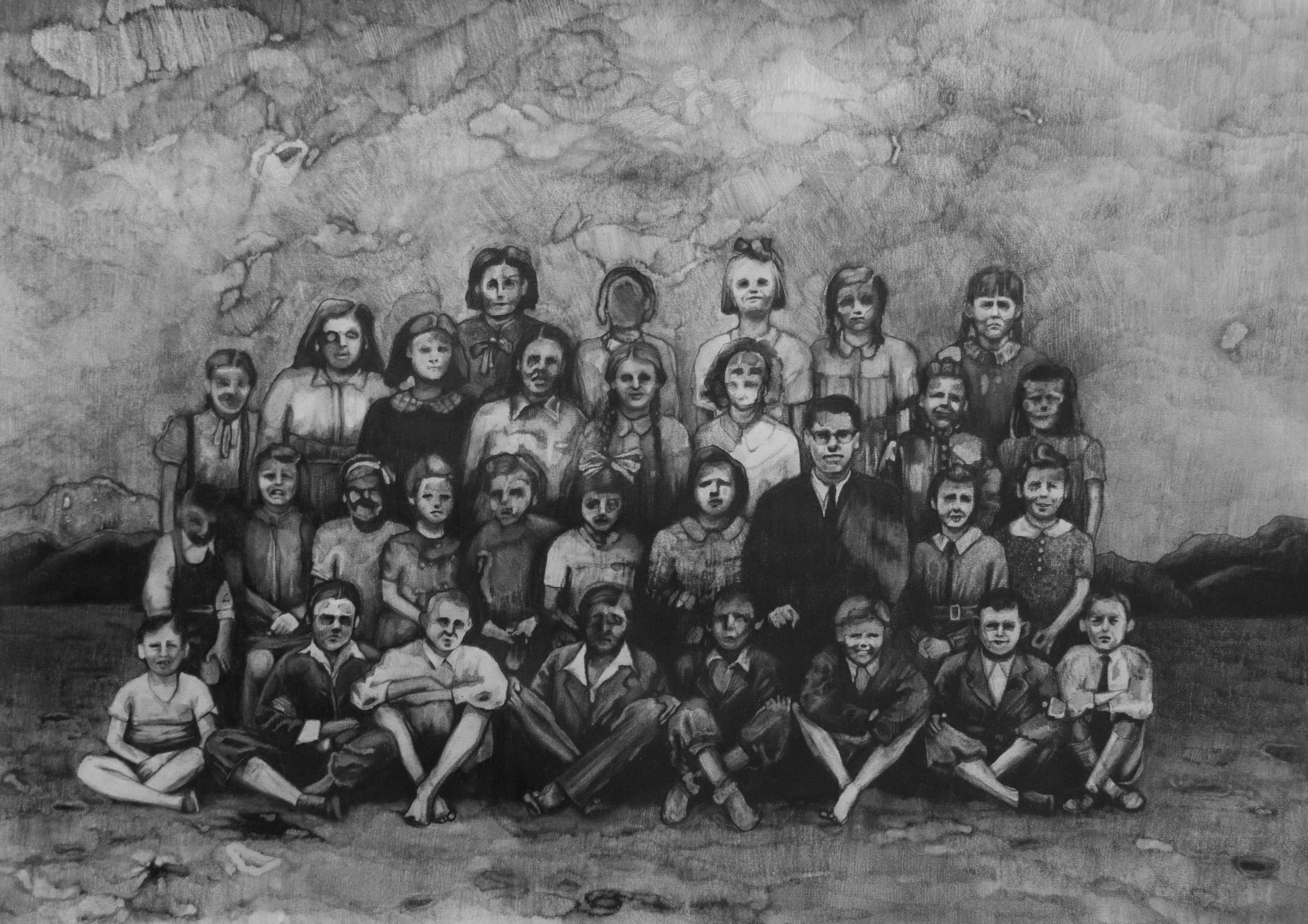 [Classphoto] pencil on paper 42X59 cm