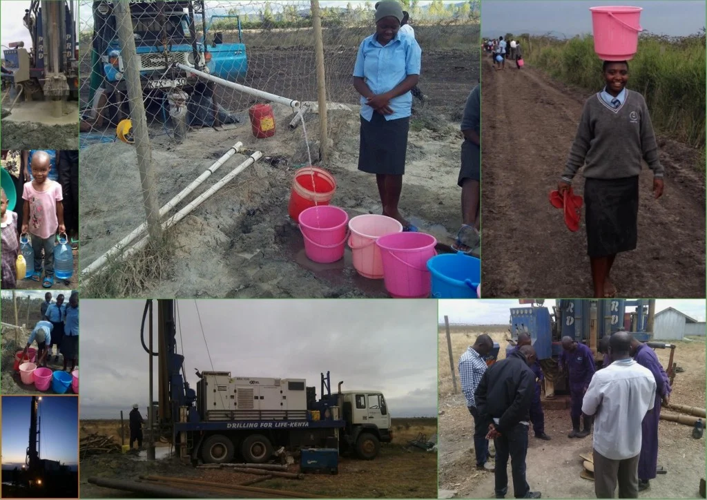 Fresh water now flowing from the new FCF High School well