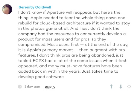 Comment on a related iMore article from Serenity Caldwell .