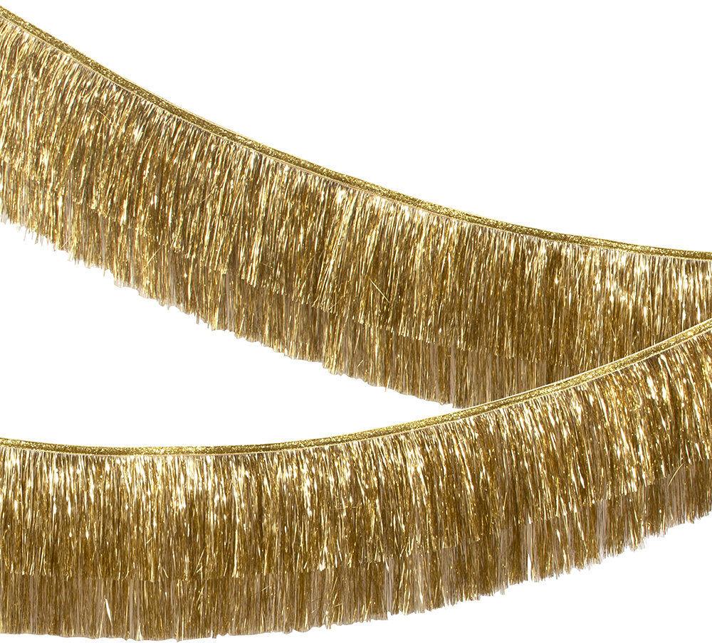 Gold Fringe Decoration for parties, celebrations and Christmas from @otherletters