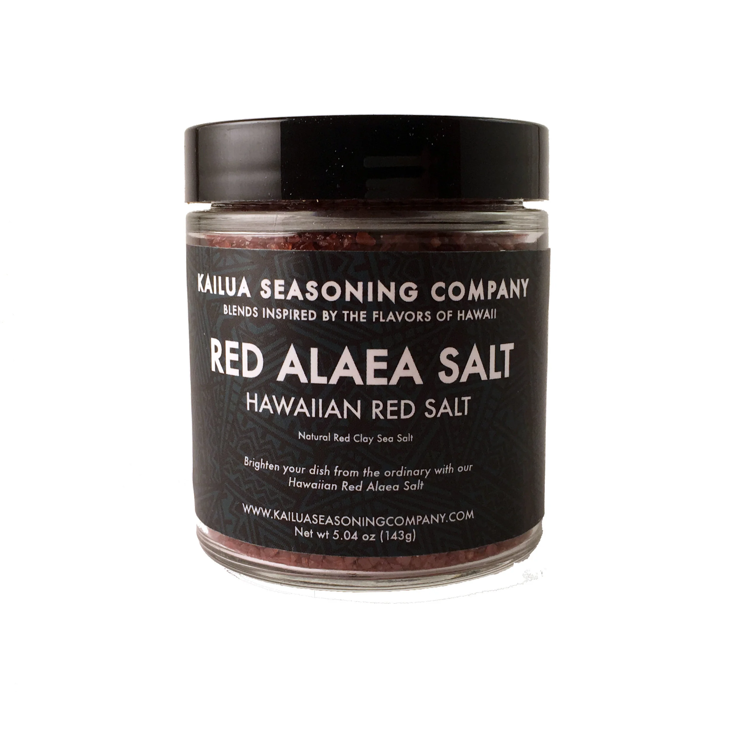 Red Alaea Hawaiian Salt Molokai Glass Jar