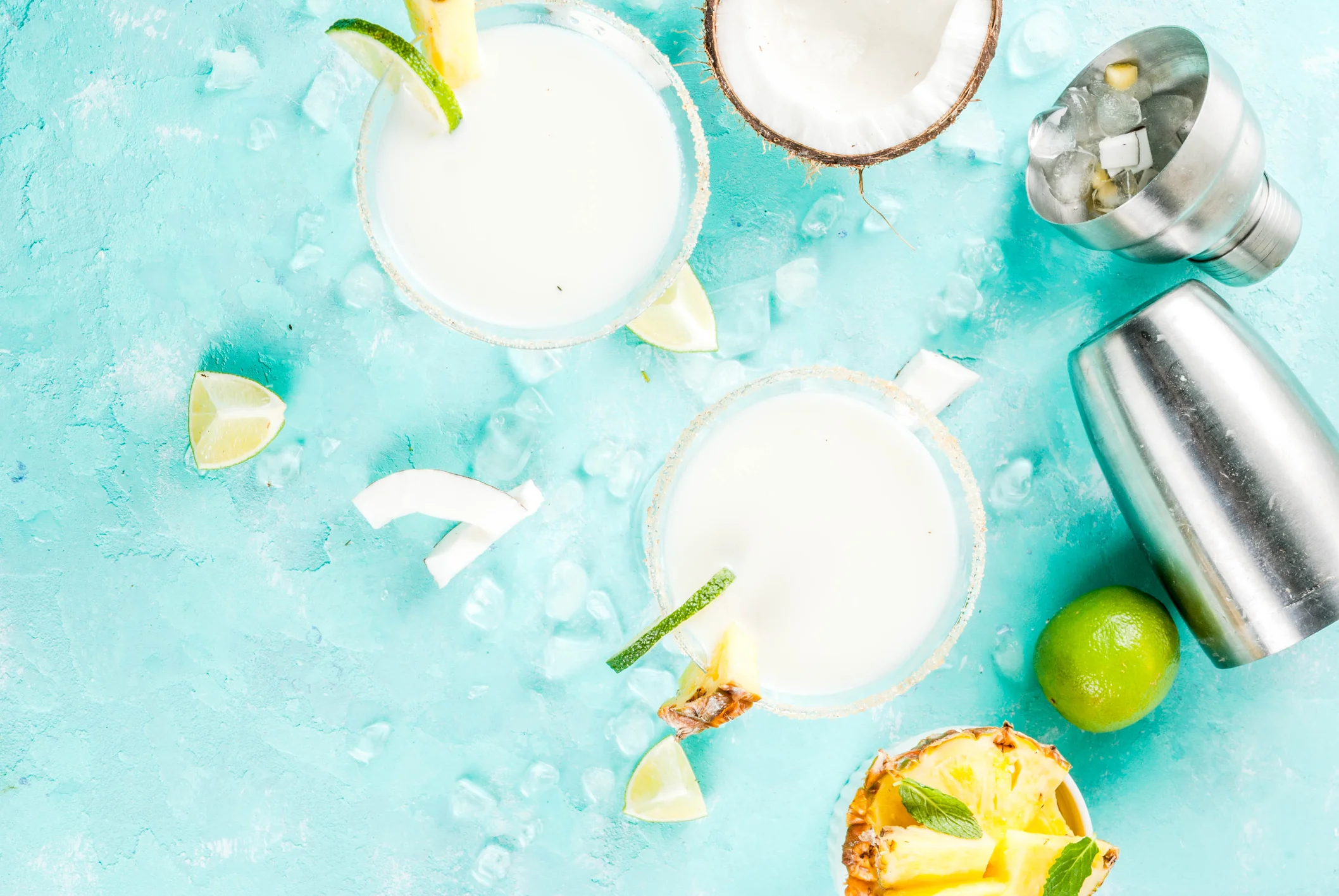 Pina Colada Rum Cocktail