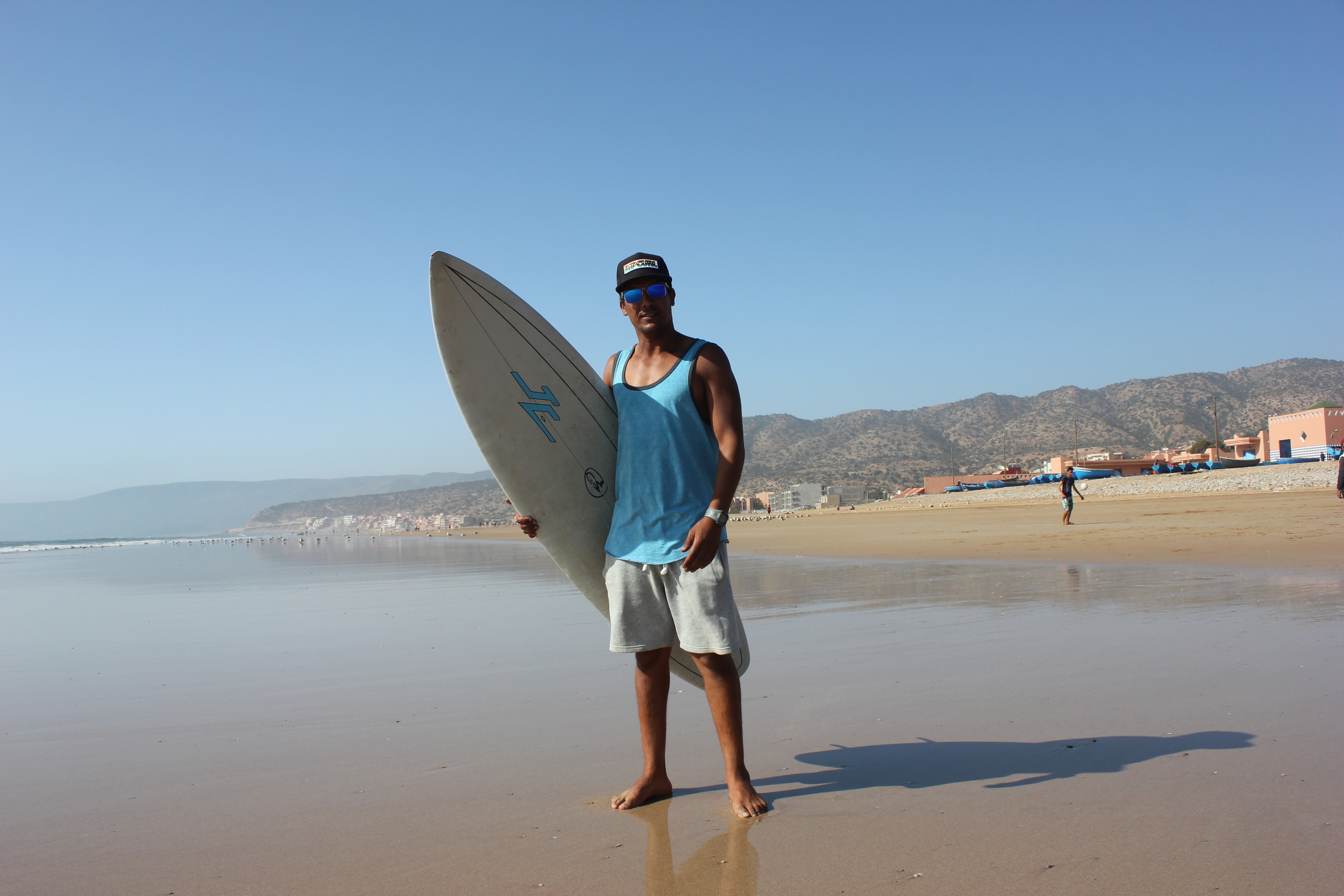 Simmo, one of the surf instructors