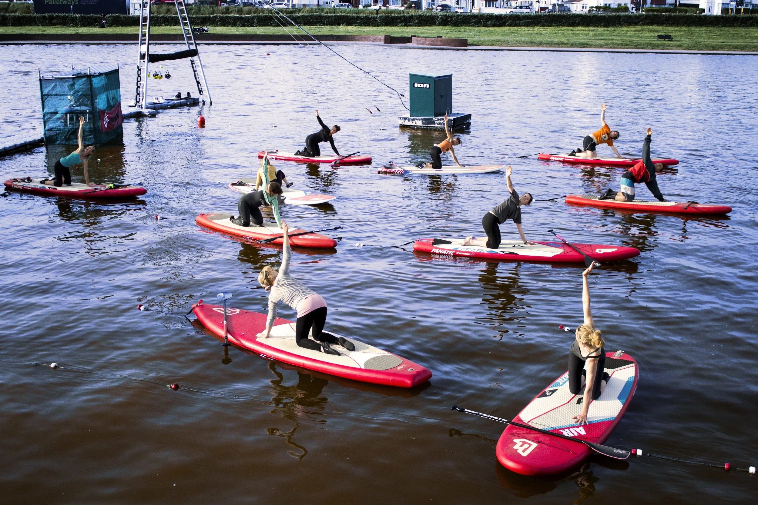 Try an unusual class, like SUP yoga at Hove Lagoon