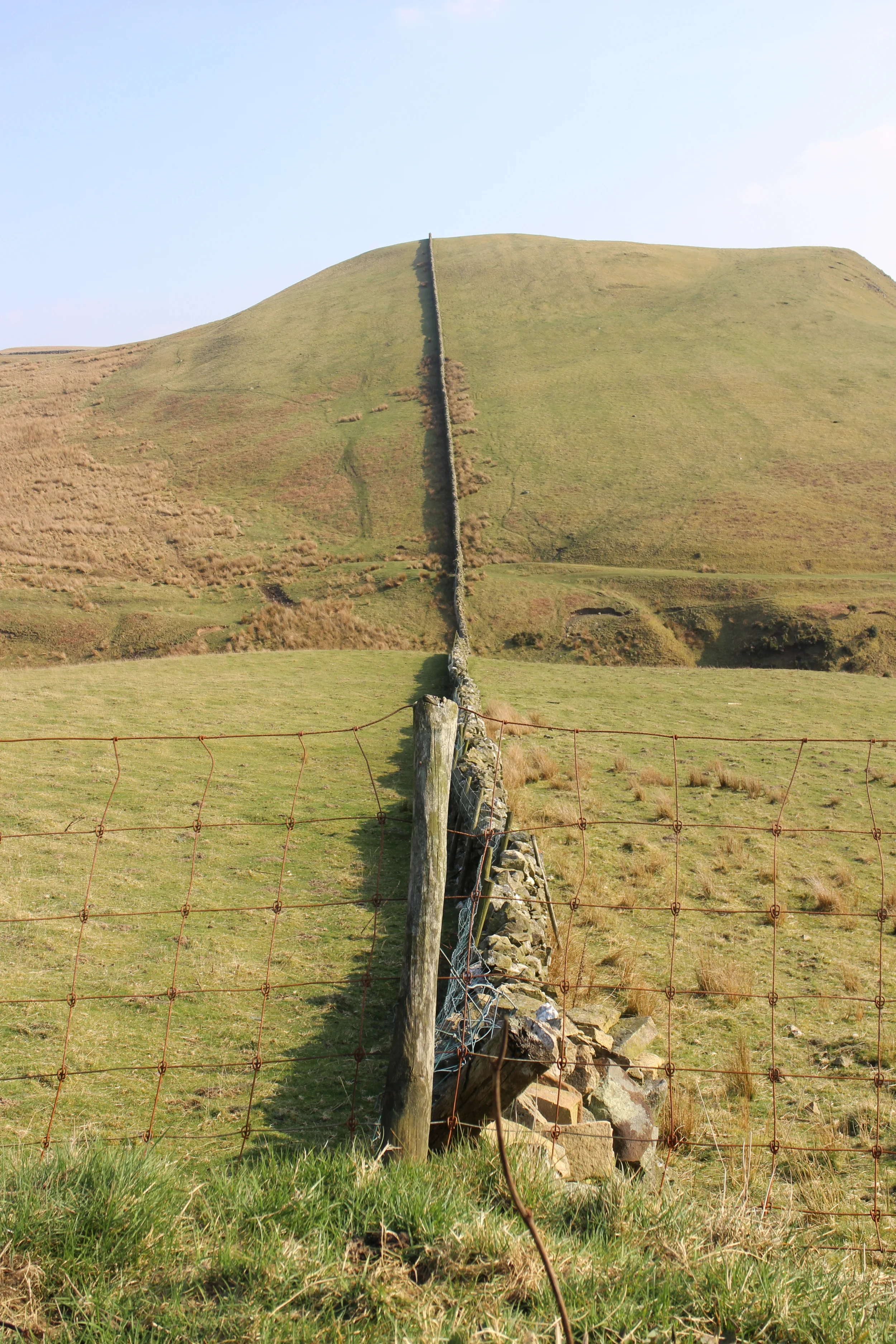  Straight line of a Cumbrian stone wall 