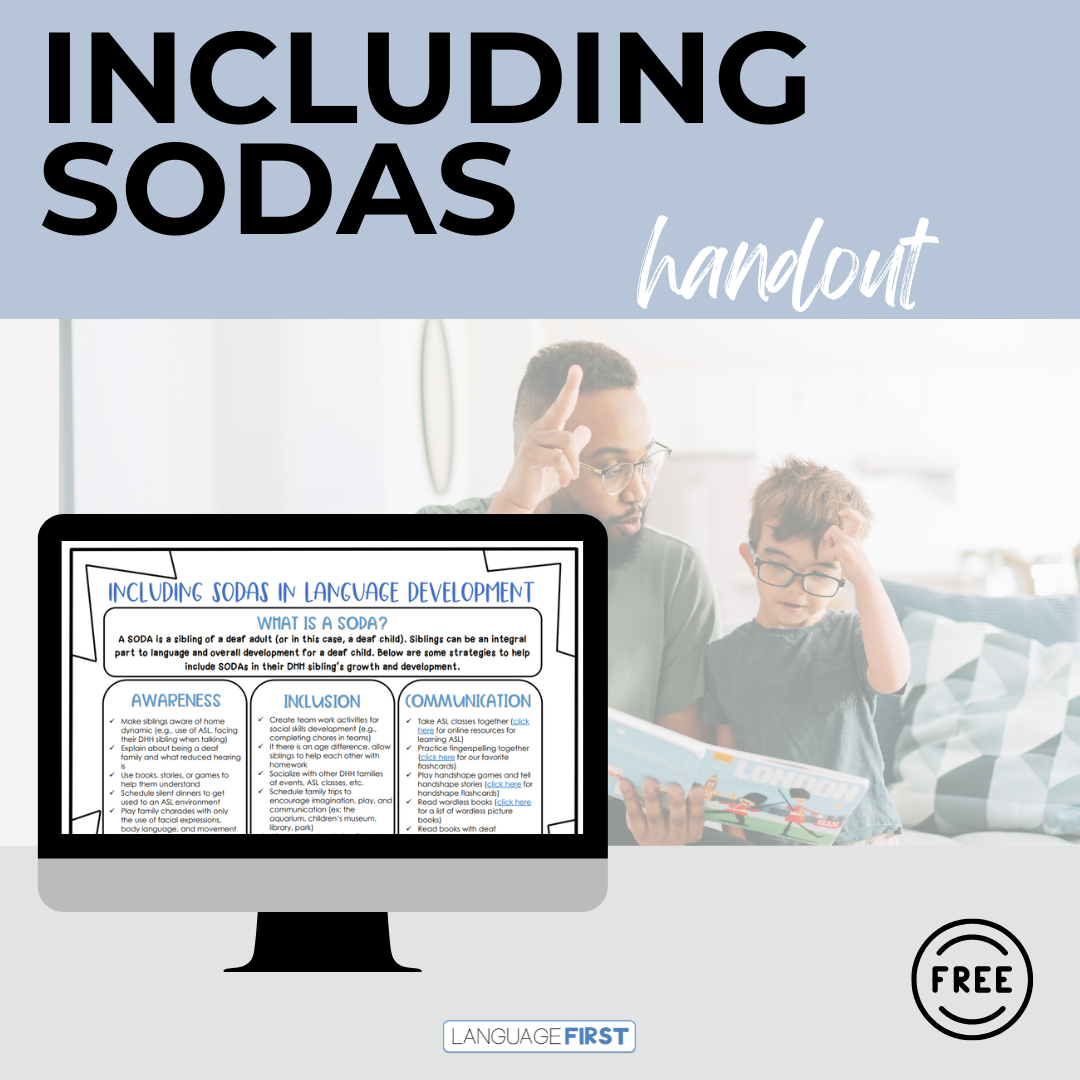 Including SODAs — Language First