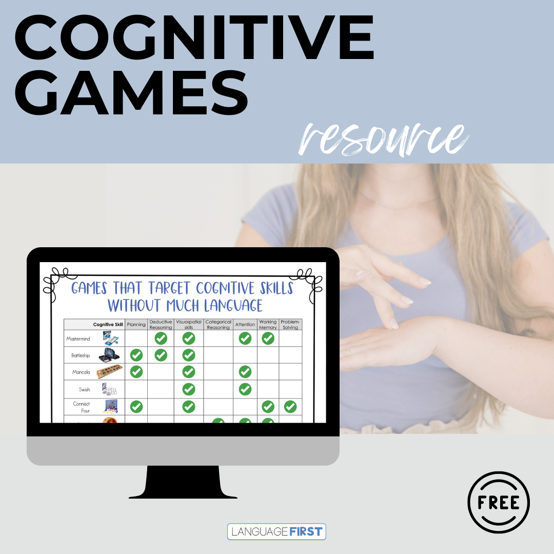 Cognitive Fun Cognitive Games — Language First