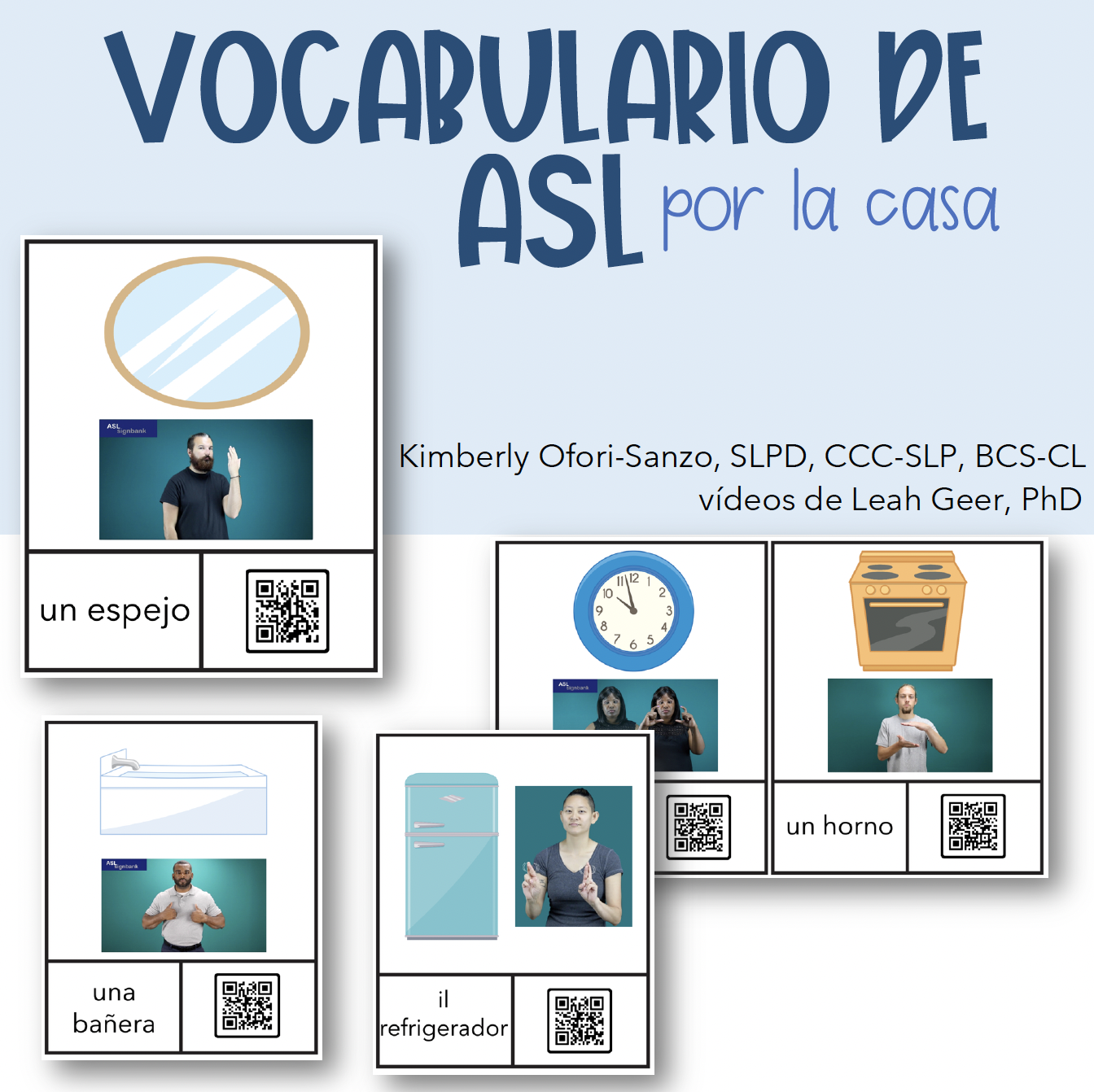 Vocabulario de ASL - por la casa