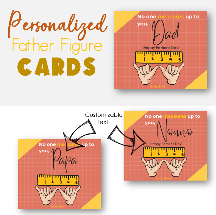Editable Father Figure Cards
