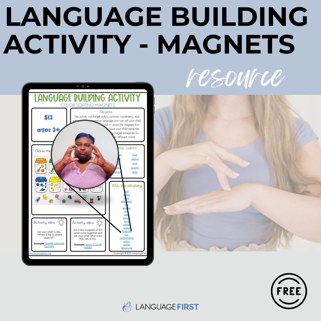 Language Building Activity - Color Sorting Magnets — Language First