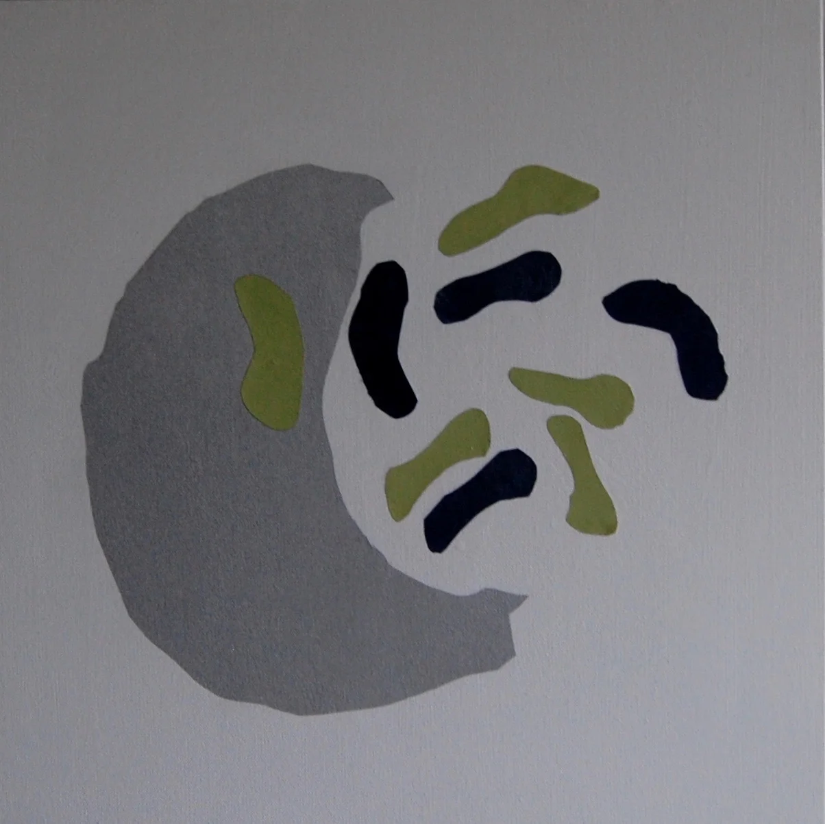 Modern Minimal Collage on Canvas Simple Mary Elizabeth Peterson Artist