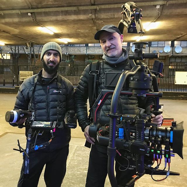 All tech. Not enough hands! Camera / kit testing with DoP @brendan_mcginty for a new series. It&rsquo;s always an interesting process combining bits of tech and working out the possibilities. As well as the limitations. The RED Gemini combined with R