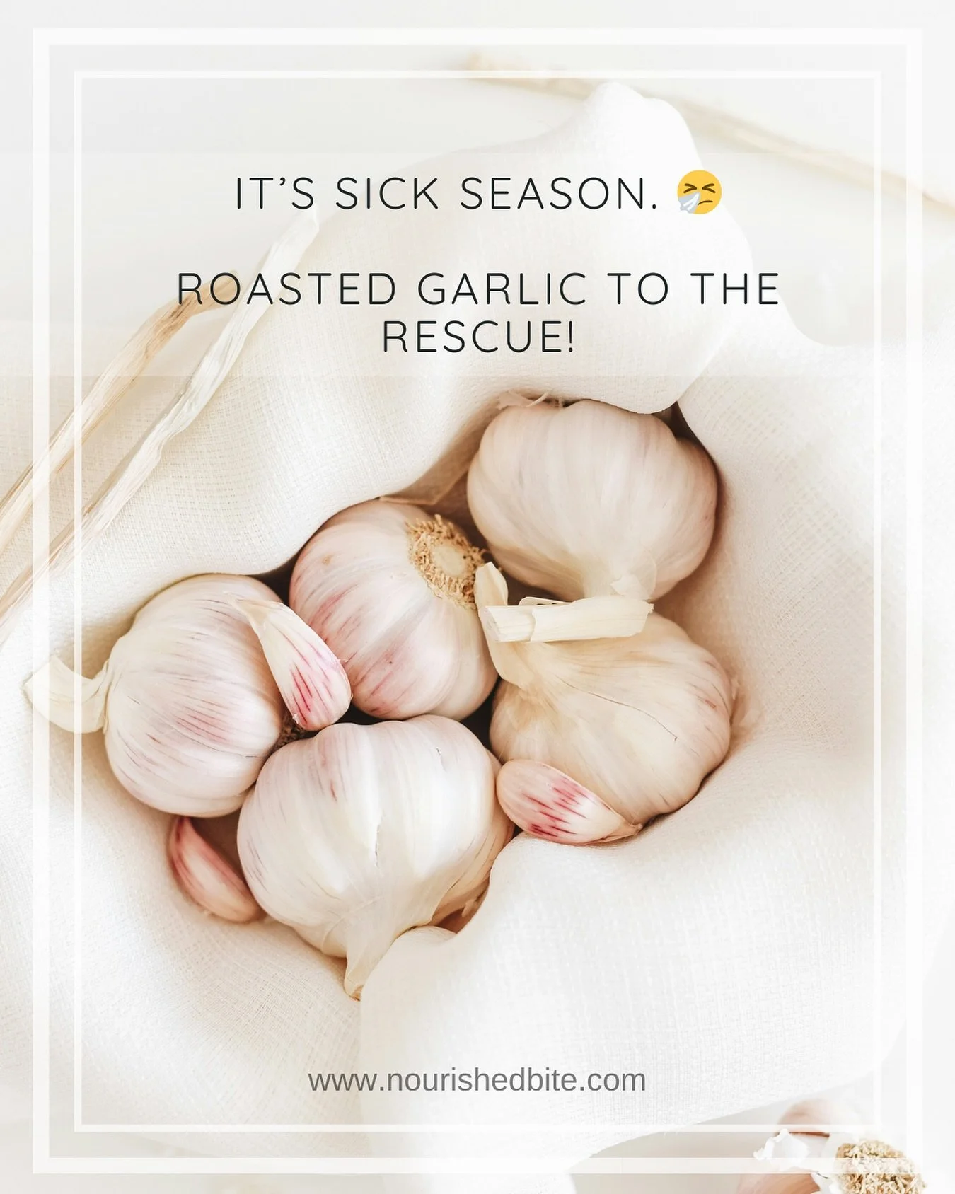 Have your kids caught there first cold yet?

Back-to-school = back to the sniffles 🤧. One of my favorite immune-boosting hacks this time of year? Roasted garlic. 🧄 When you roast it, the sharp bite mellows into a sweet, buttery spread you can add t