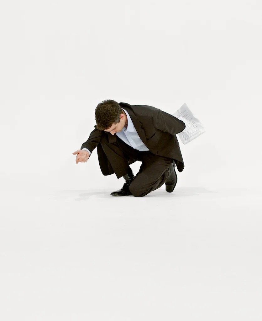 Uncertain Contract, 2008, video, 14 mins 57 secs (looped). Production still. Actor: Mark Oosterveen. Photo: Carey Young