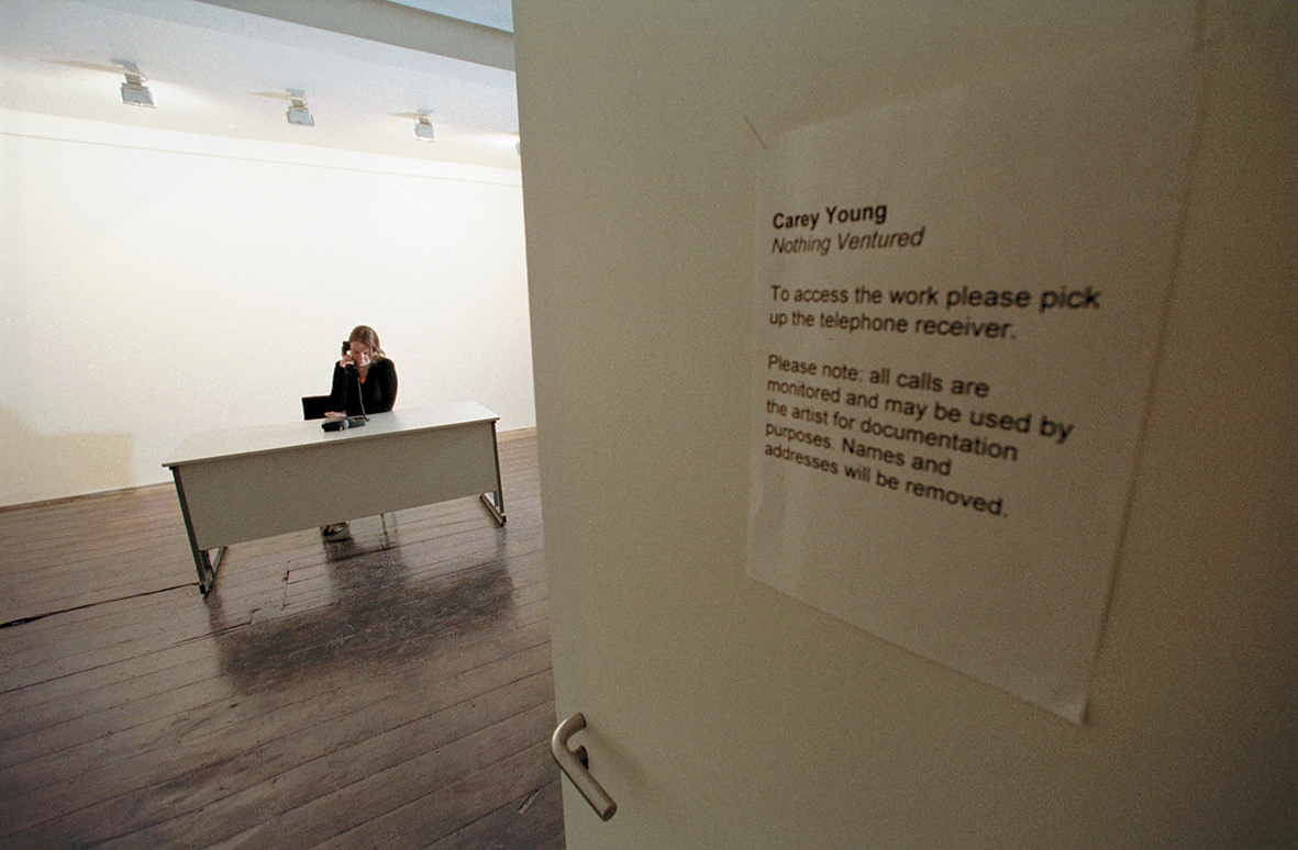  Nothing Ventured as installed at fig-1, London, 2000 