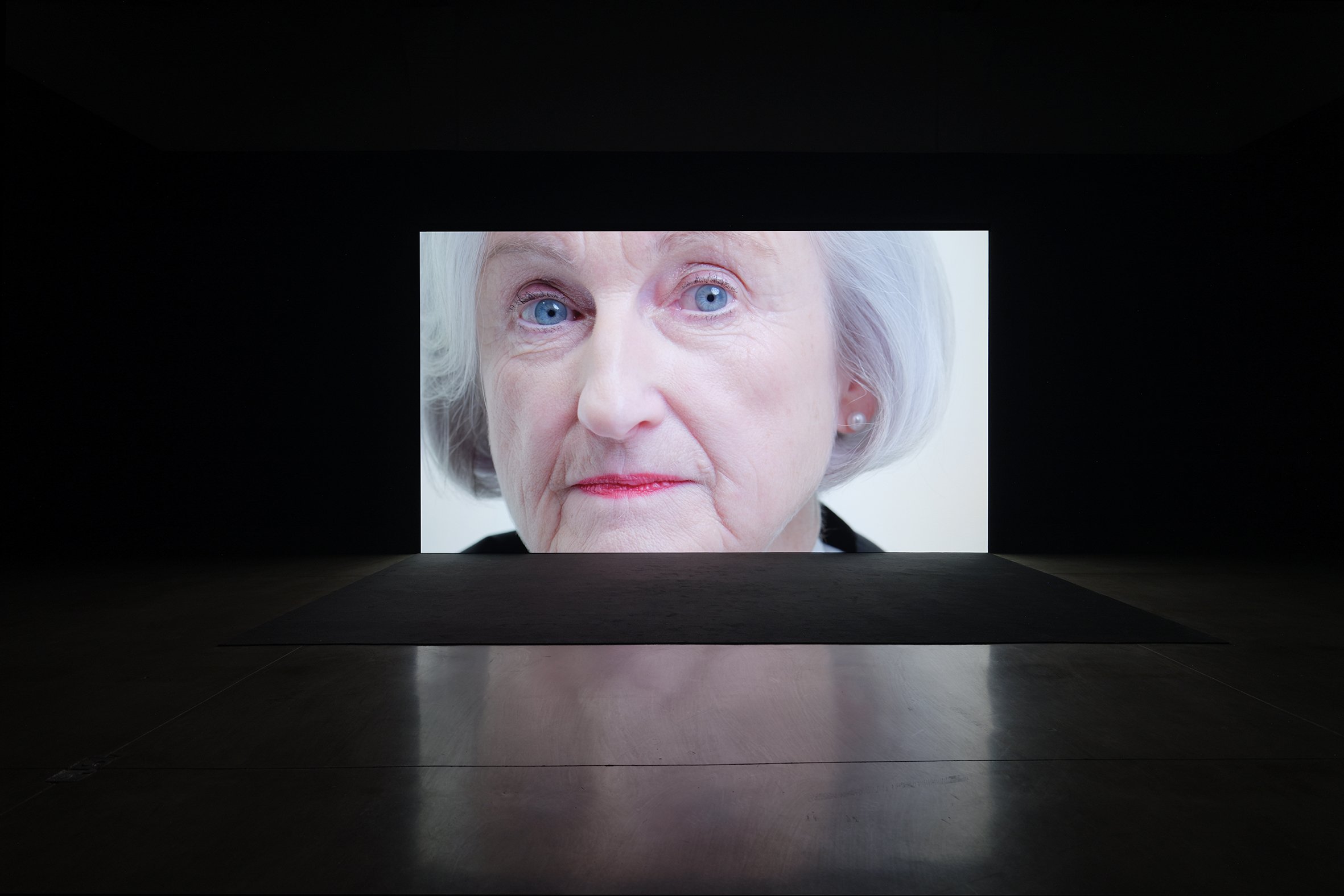  ‘Appearance’, Carey Young, 2023, video installation. Installation view at Paula Cooper Gallery. Photo: Carey Young 