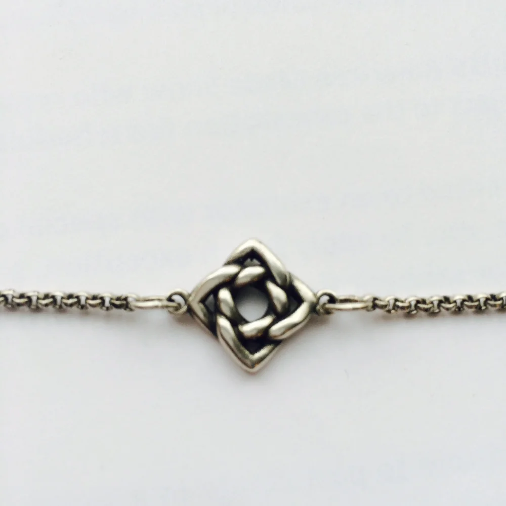 Rose Knot Necklace Andrew Gordon Jewelry