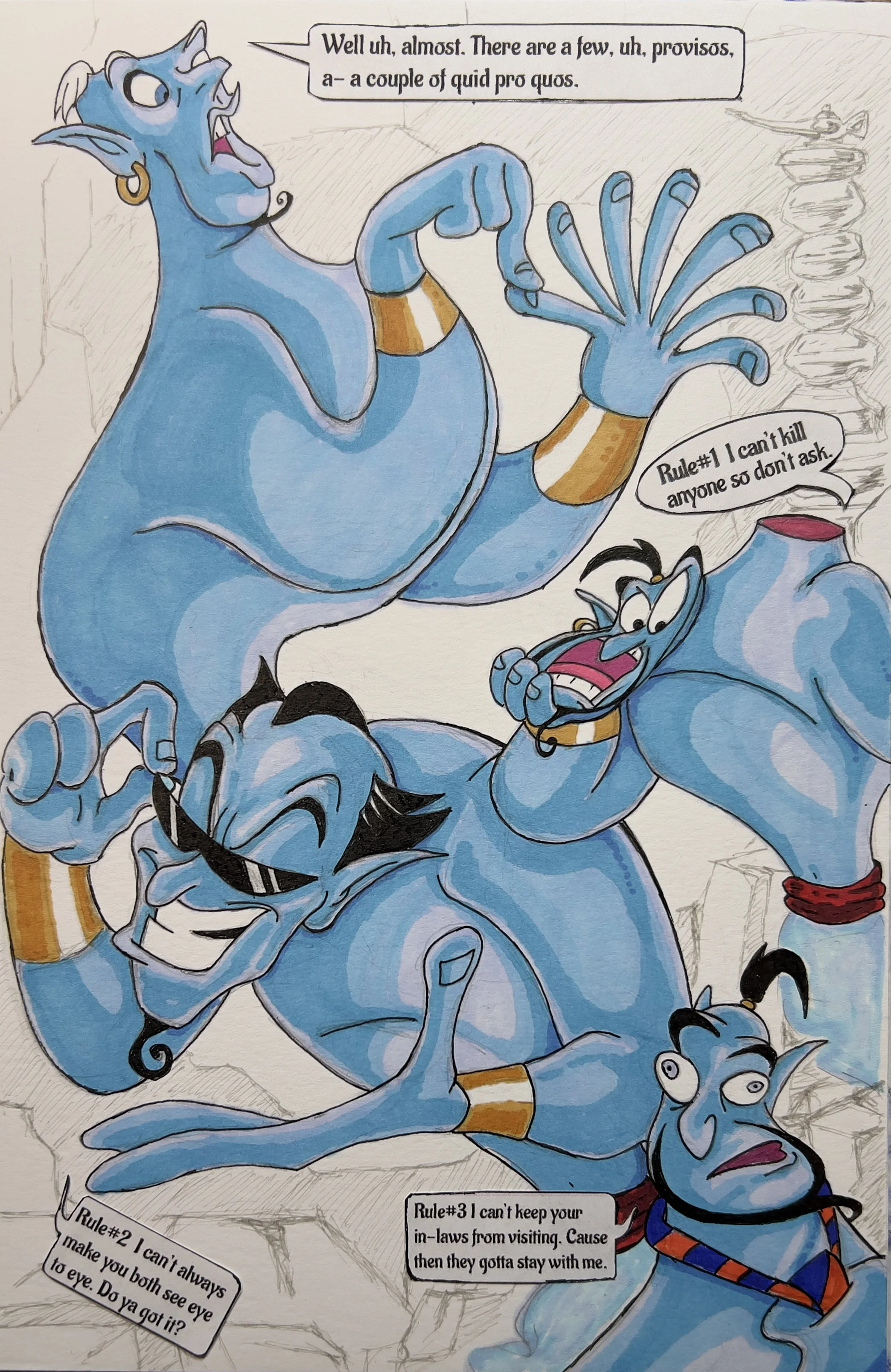 Genie Greeting Card page 2 - Final with Dialogue