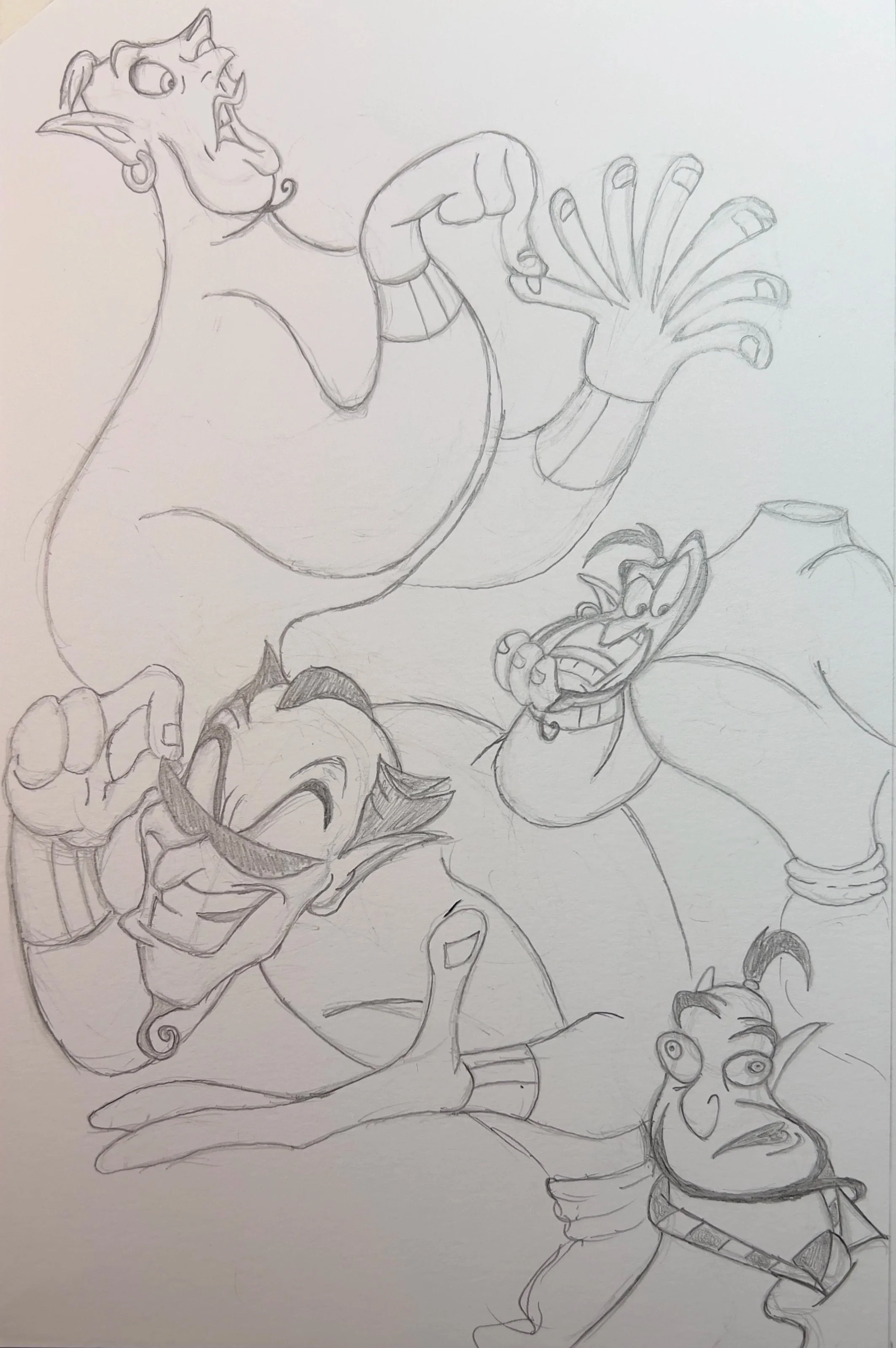 Genie Greeting Card page 2 - In Progress Pencil
