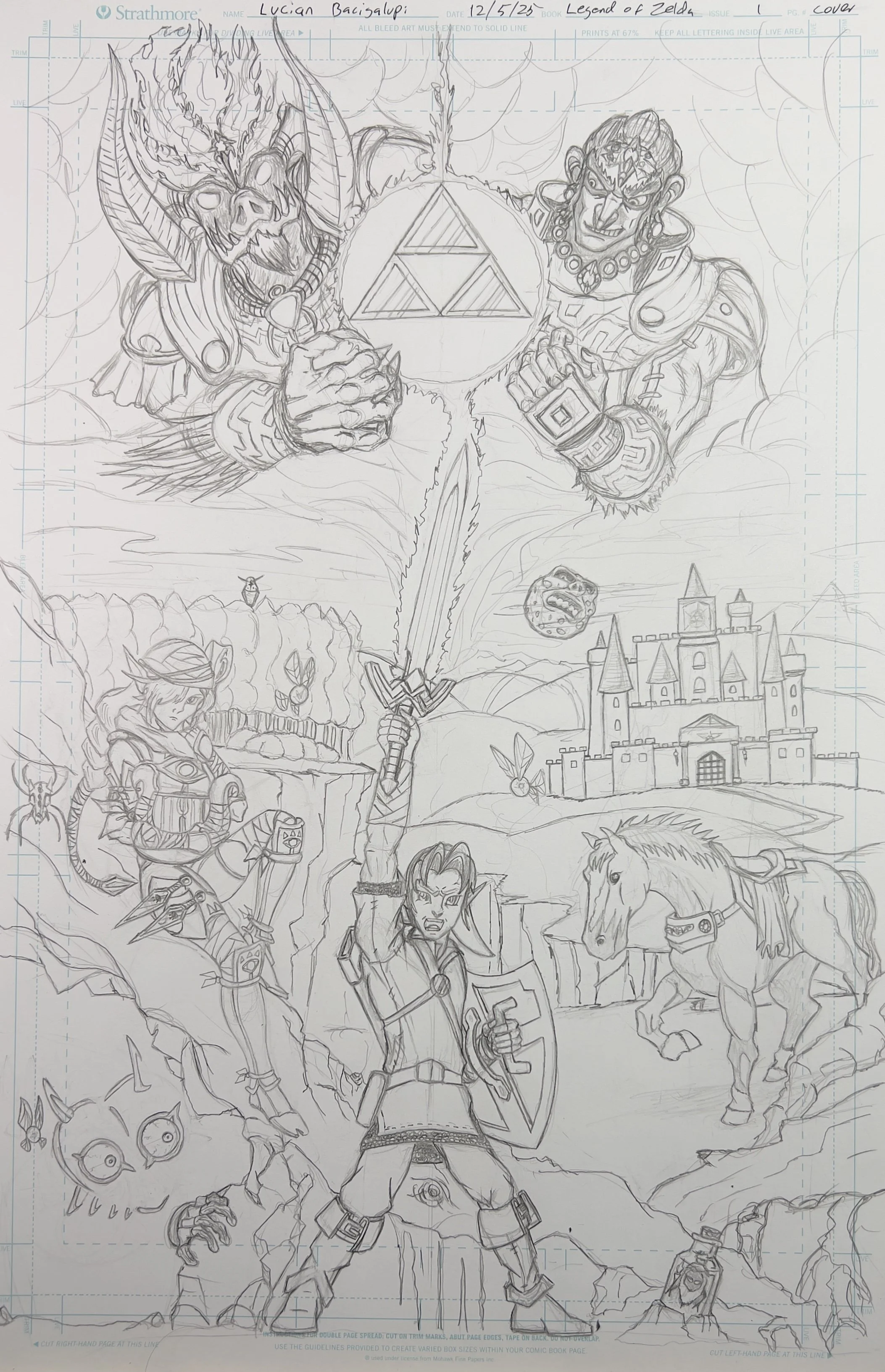 Legend Of Zelda  - In Progress Pencil