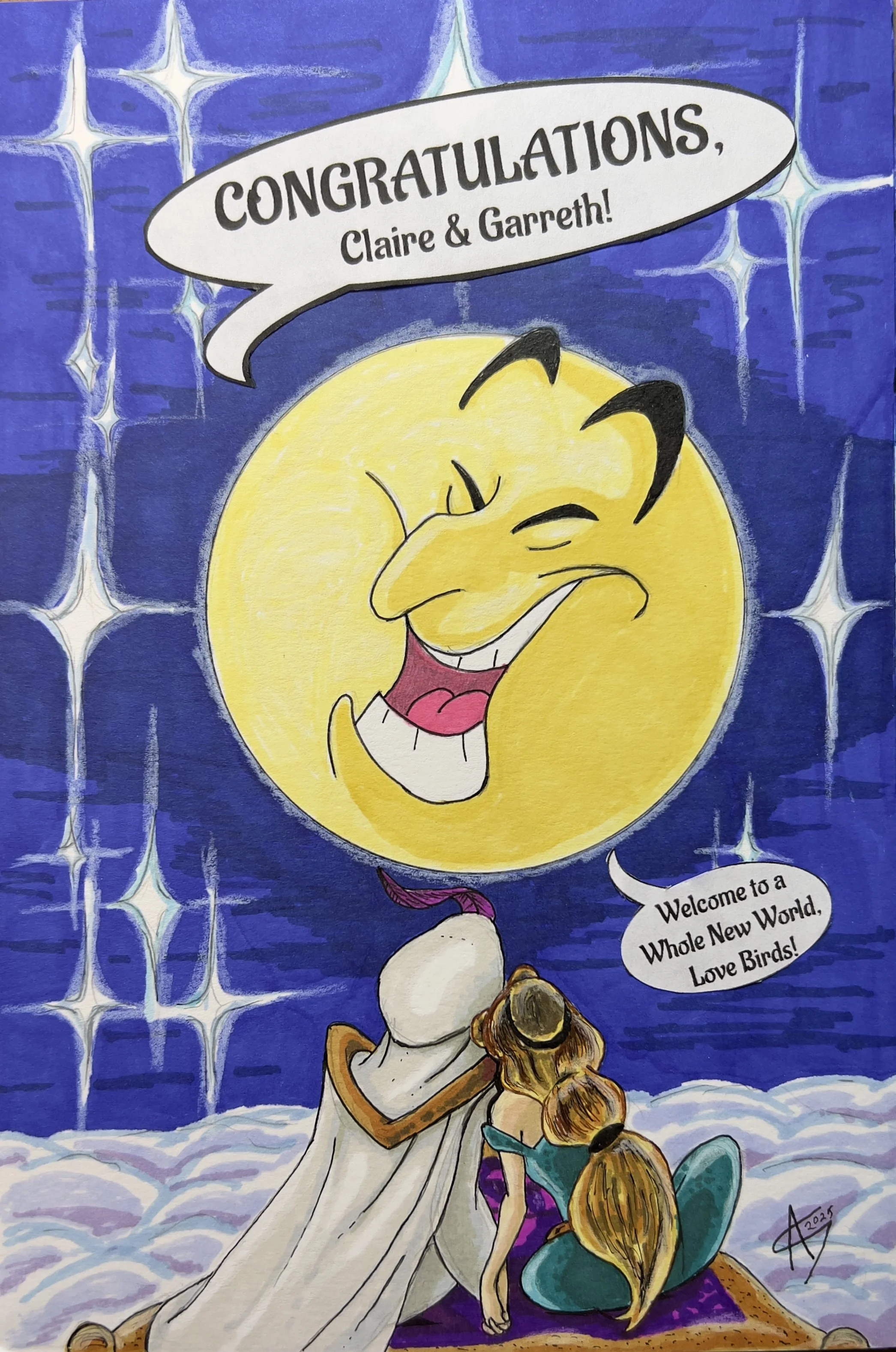 Genie Greeting Card Back Cover - Final With Dialogue