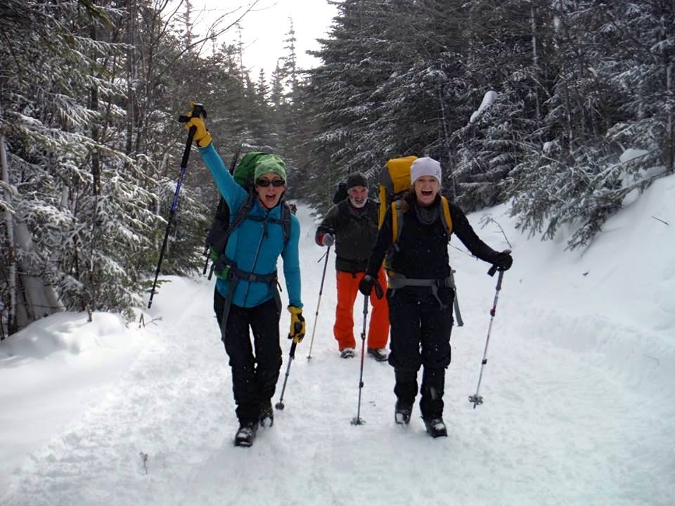 Go after an outdoor adventure! This is a hike down from summiting Mount Washington.