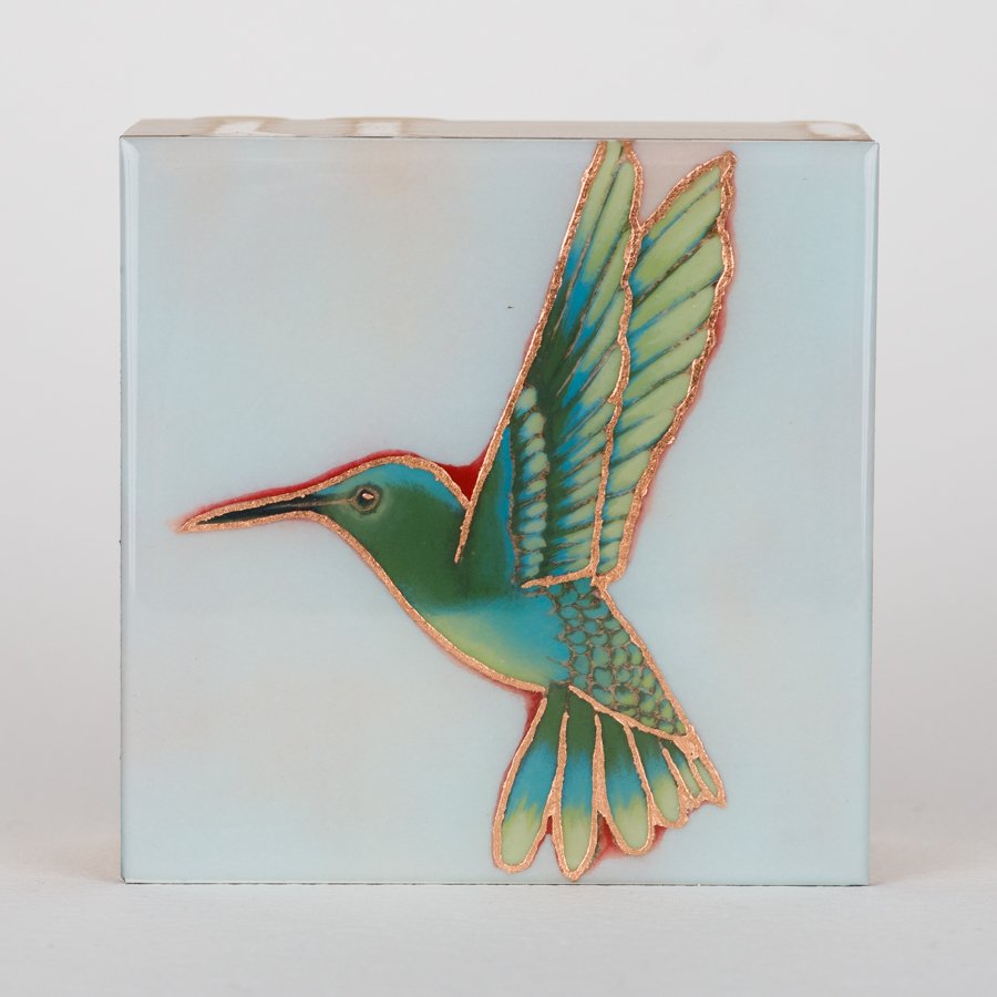 "Vanimal" Hummingbird Acrylic Block