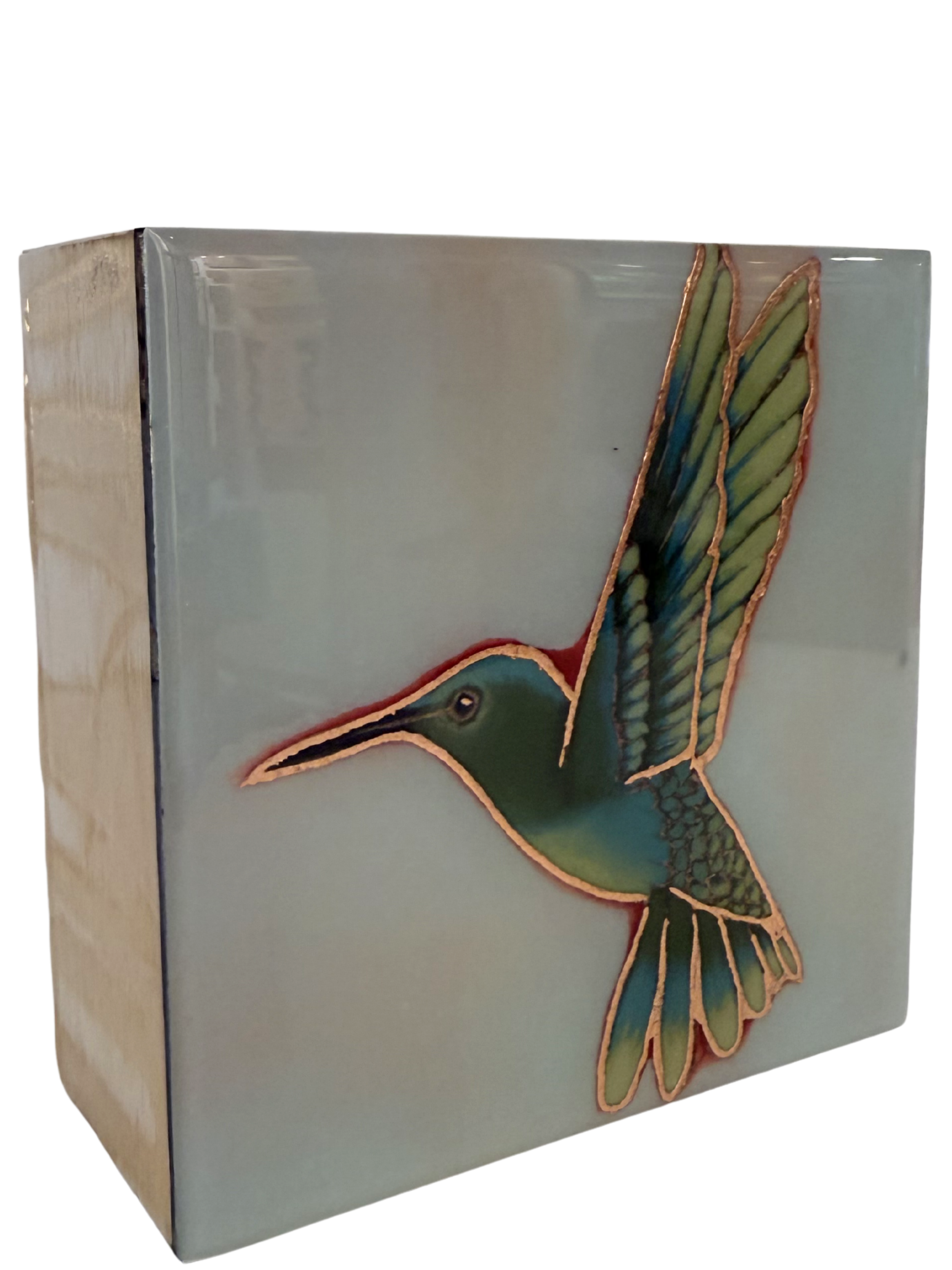 "Vanimal" Hummingbird Acrylic Block