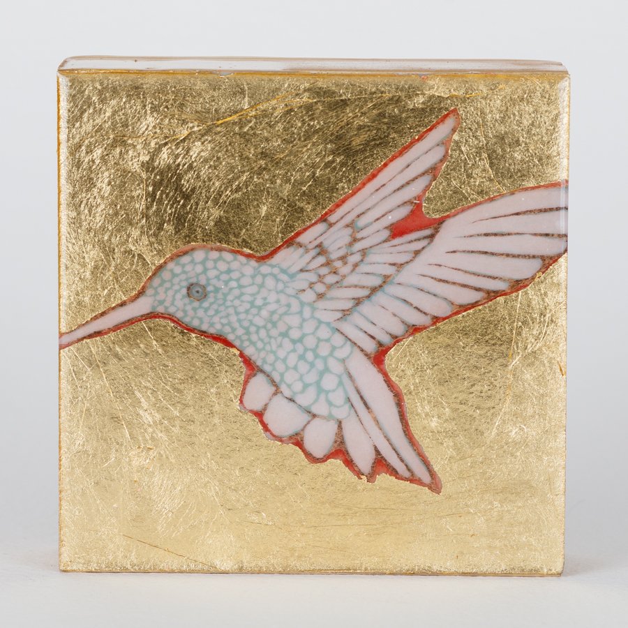 "Becs" Hummingbird Acrylic Block