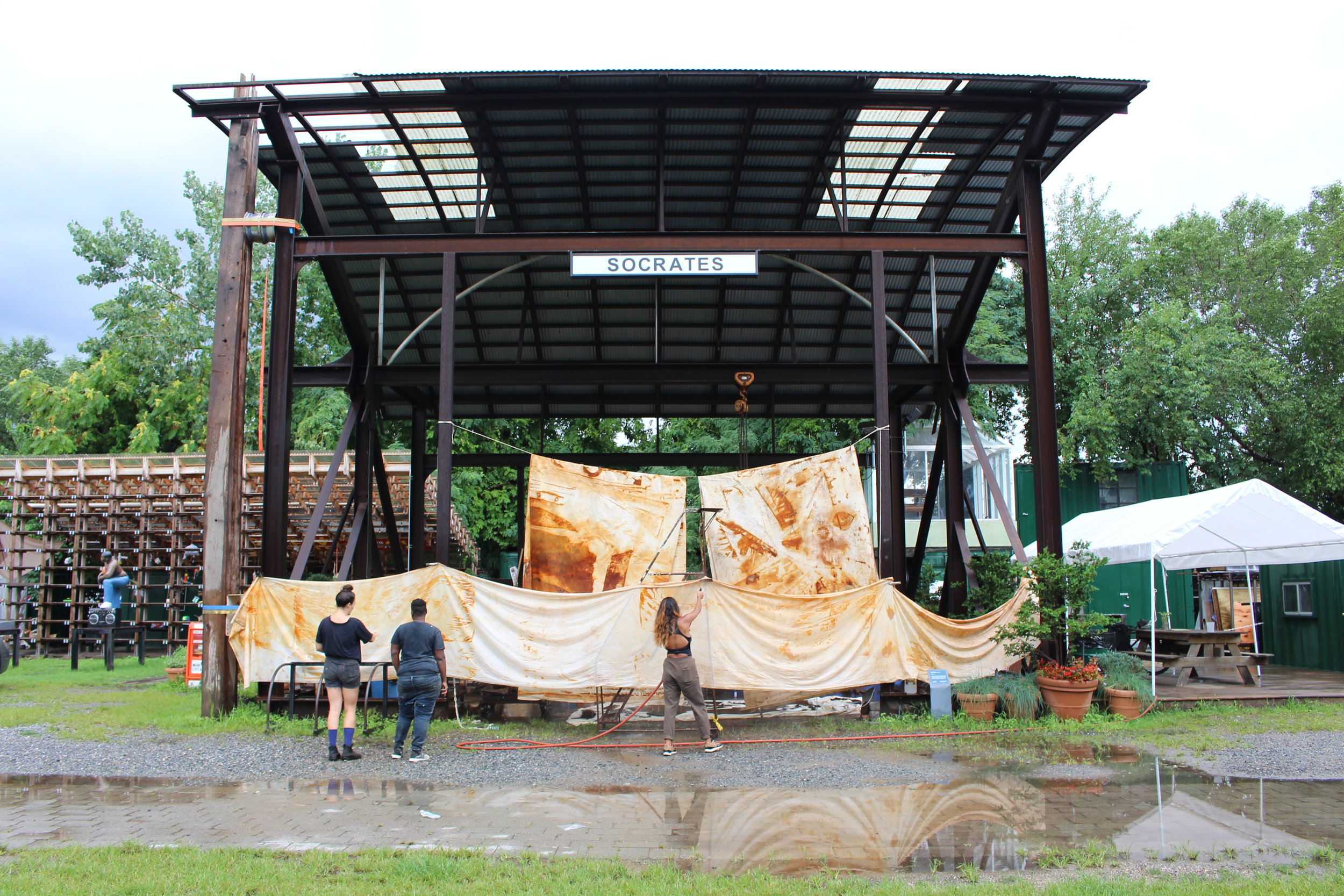  Rust dye workshop, summer 2018 