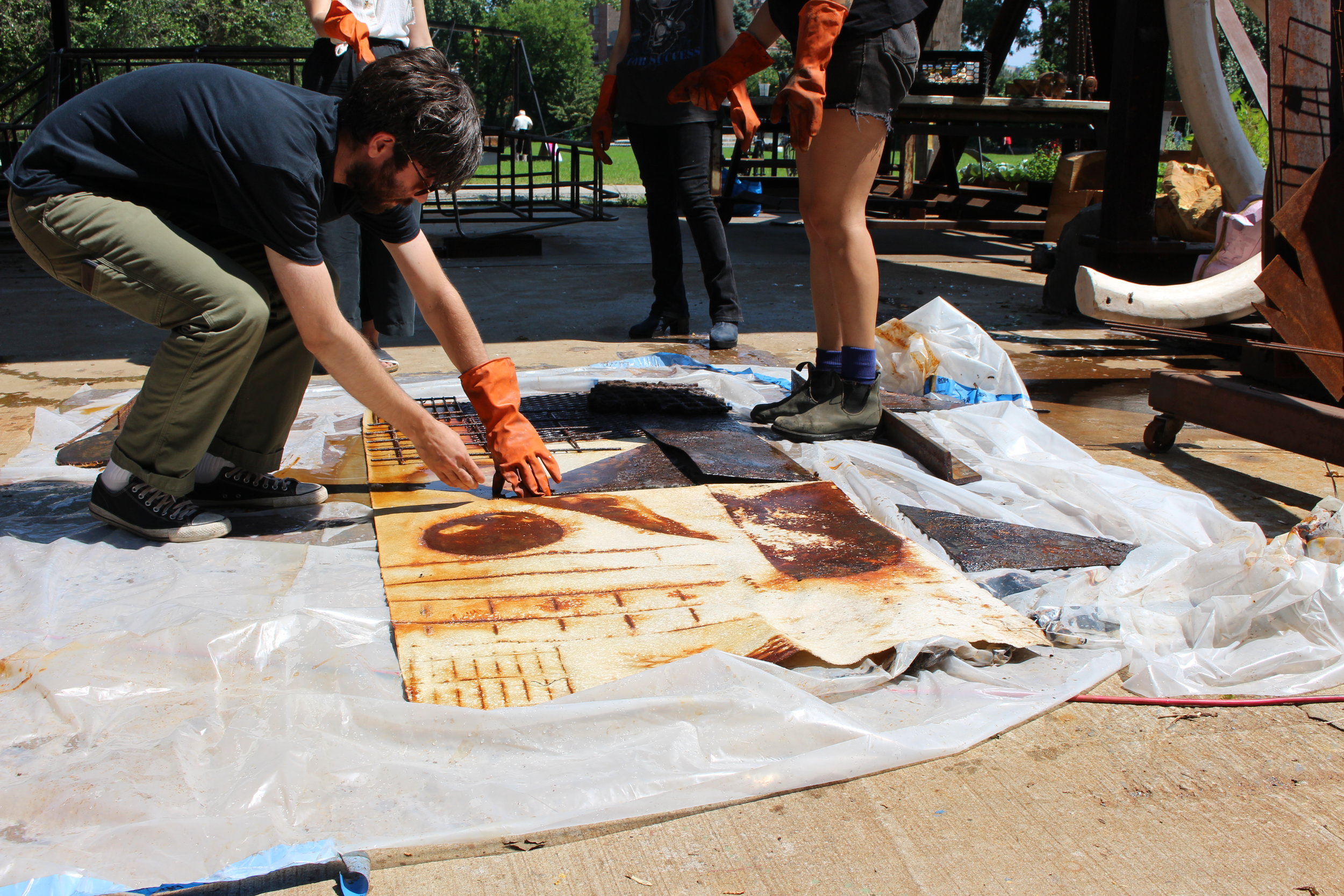  Rust dye workshop, summer 2018 