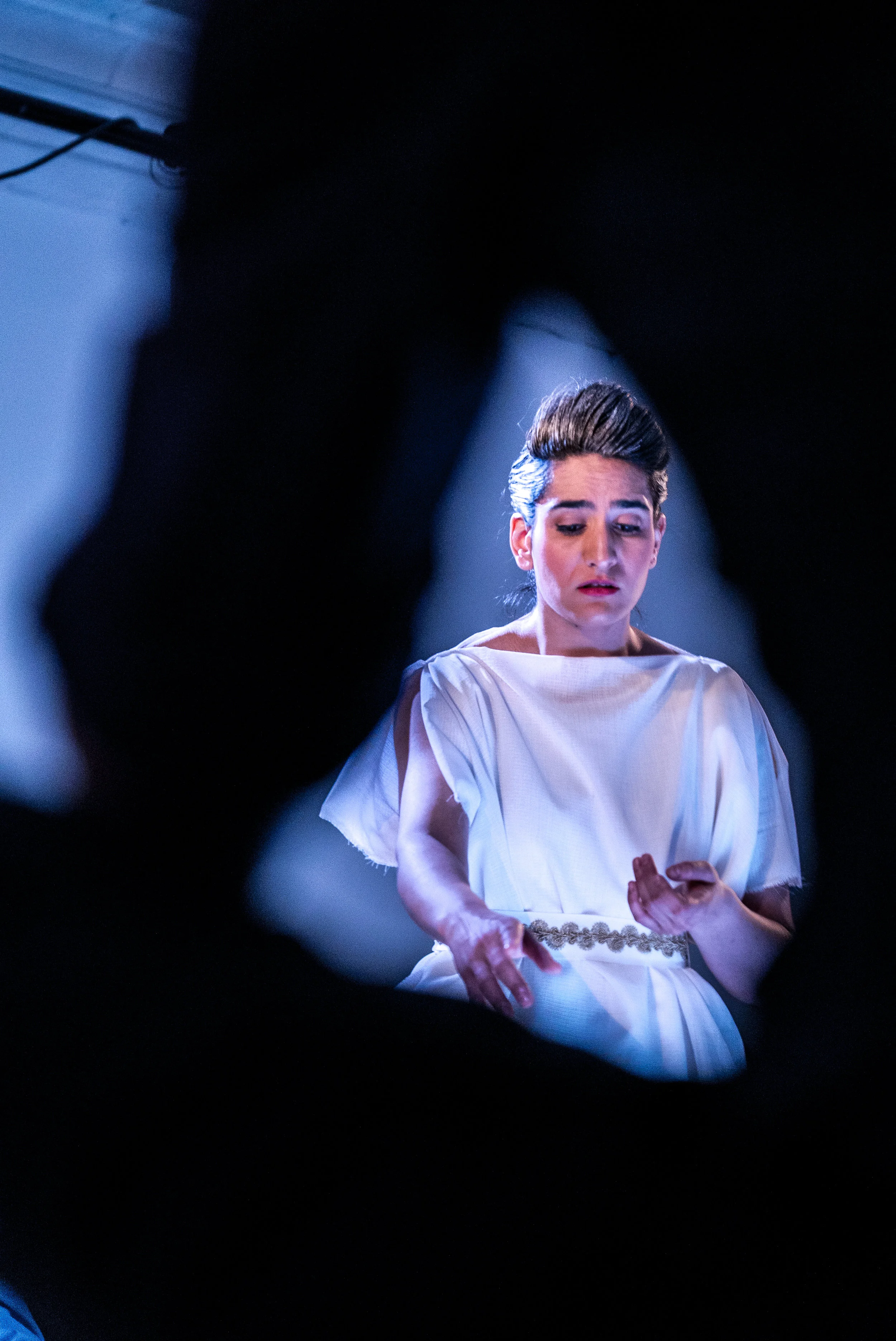 Aumna Iqbal as Orfeo in Euridice. Photo credit: Lucas Godlewski