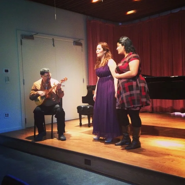 Manhattan School of Music graduation singing Venezuelan with my sister Maria Eliana Brea. My dad is playing the cuatro