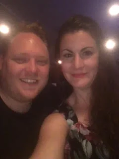 With my fiancée, Jeff.