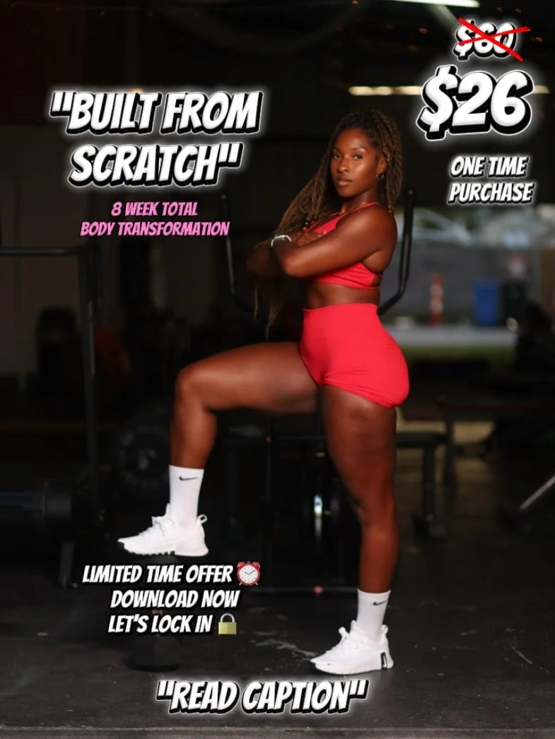 NEW YEAR, RESET. 
&bull;
I Created &ldquo;Built From Scratch&rdquo;  for the women who are tired of guessing, tired of hopping from plan to plan, and ready to commit to their fitness goals 

This is an 8-week full body program with:
✔️ All workouts +