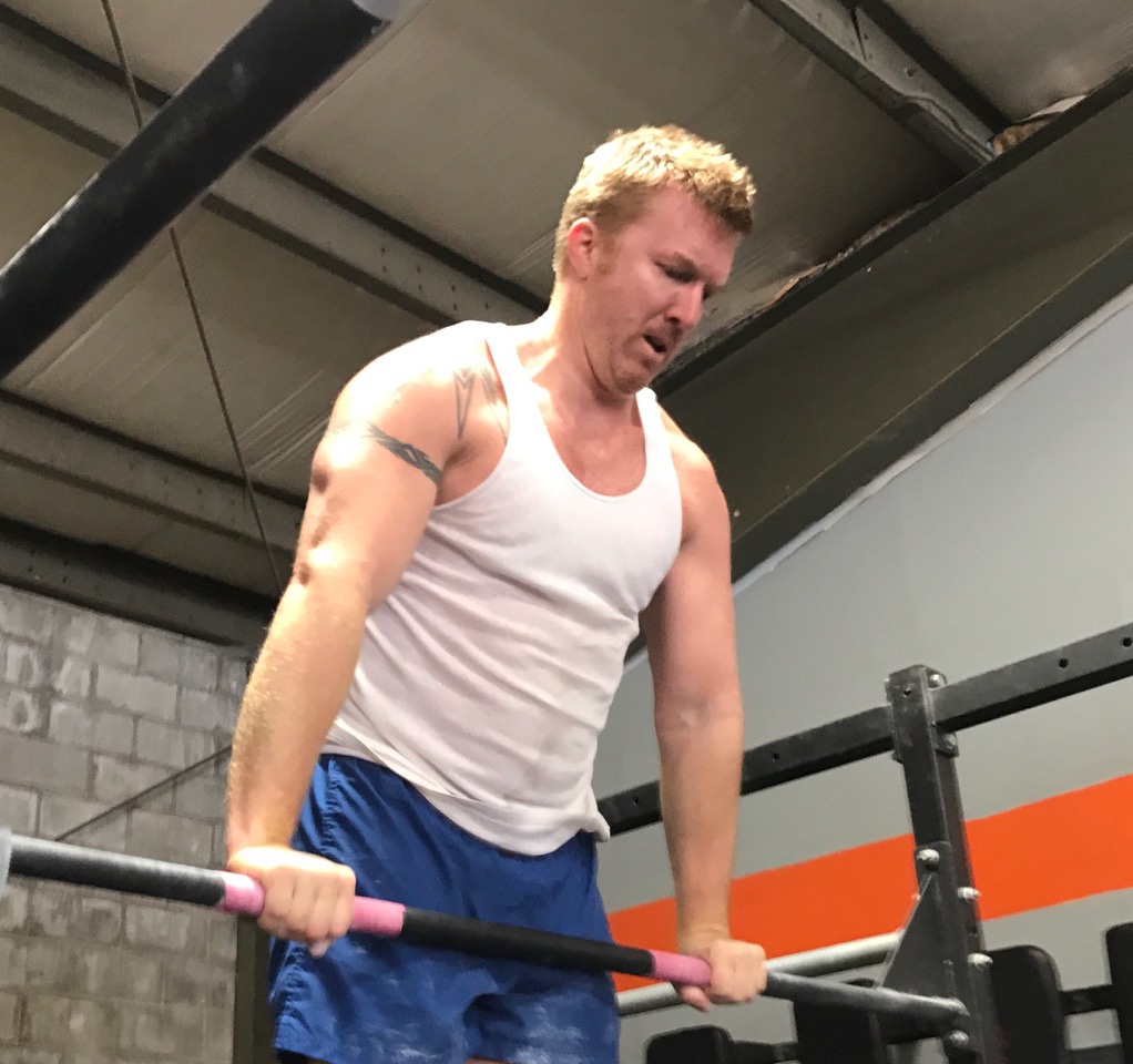 Jake crushing a bar Muscle-Up!