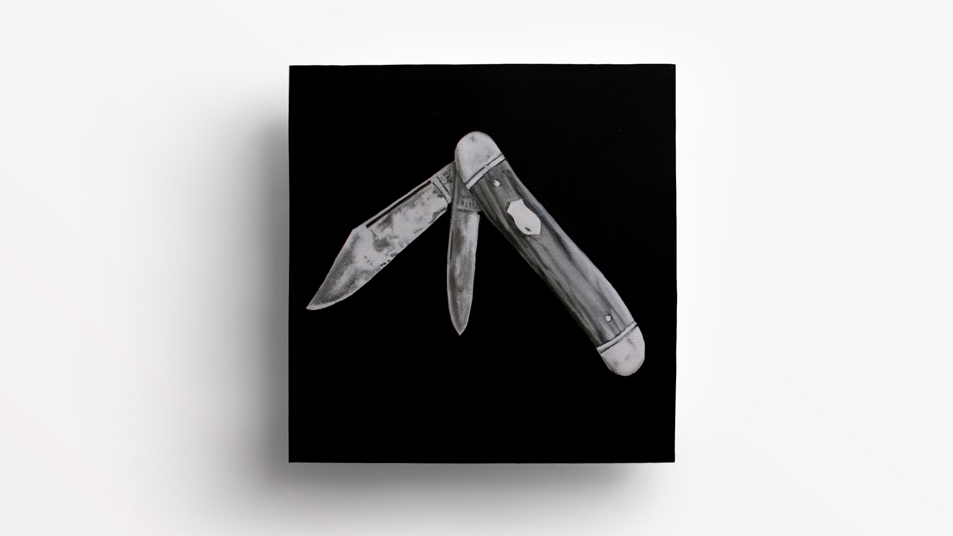 KNIFE #2 - oil on canvas - 10x10
