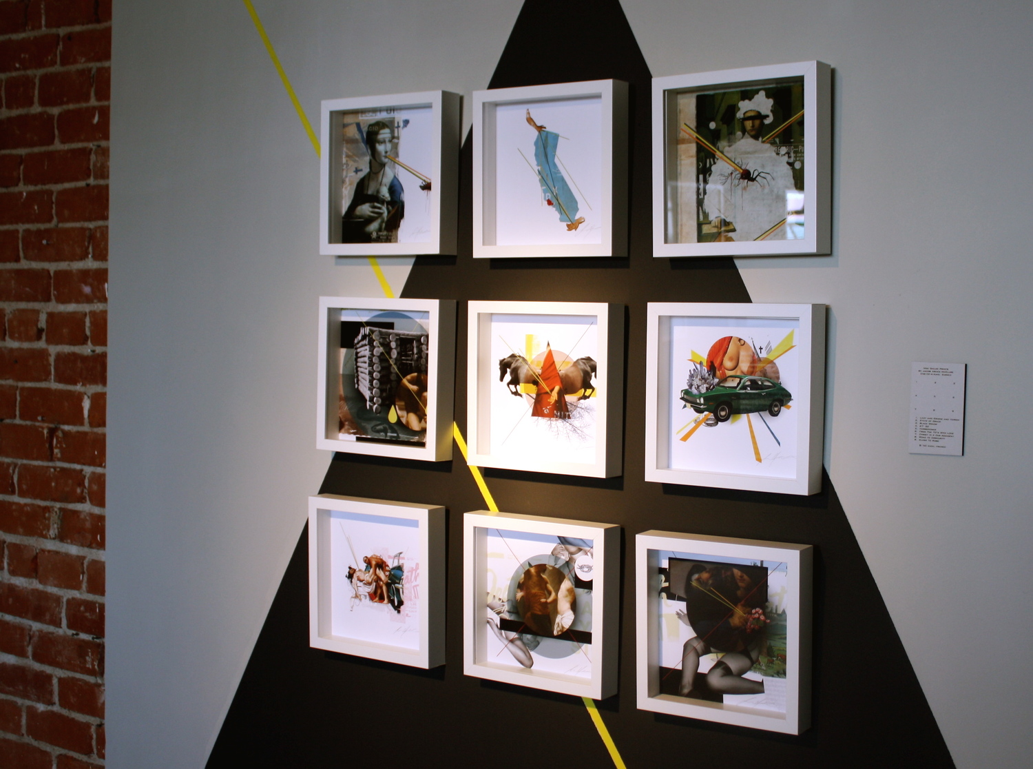 PRINT INSTALLATION - giclee printed collage
