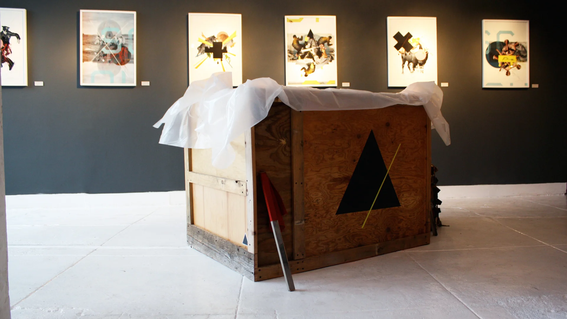 PRINT / DVD INSTALLATION - giclee printed collage