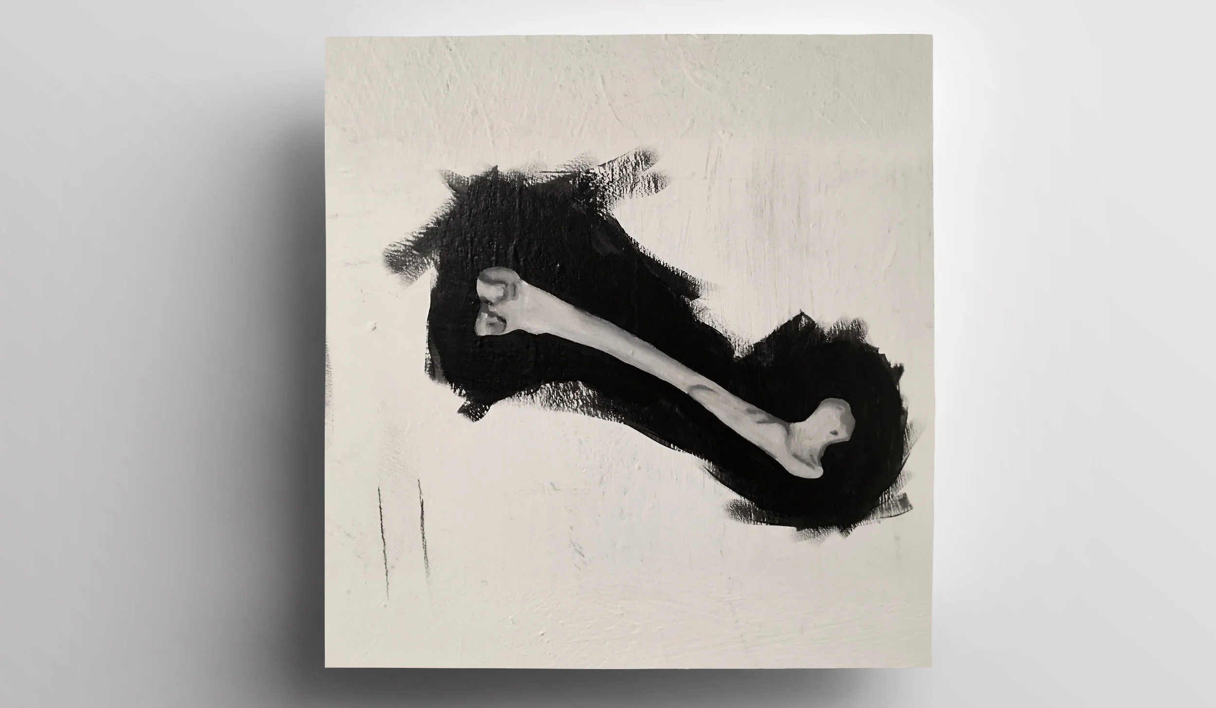 BONE - oil on canvas - 10x10
