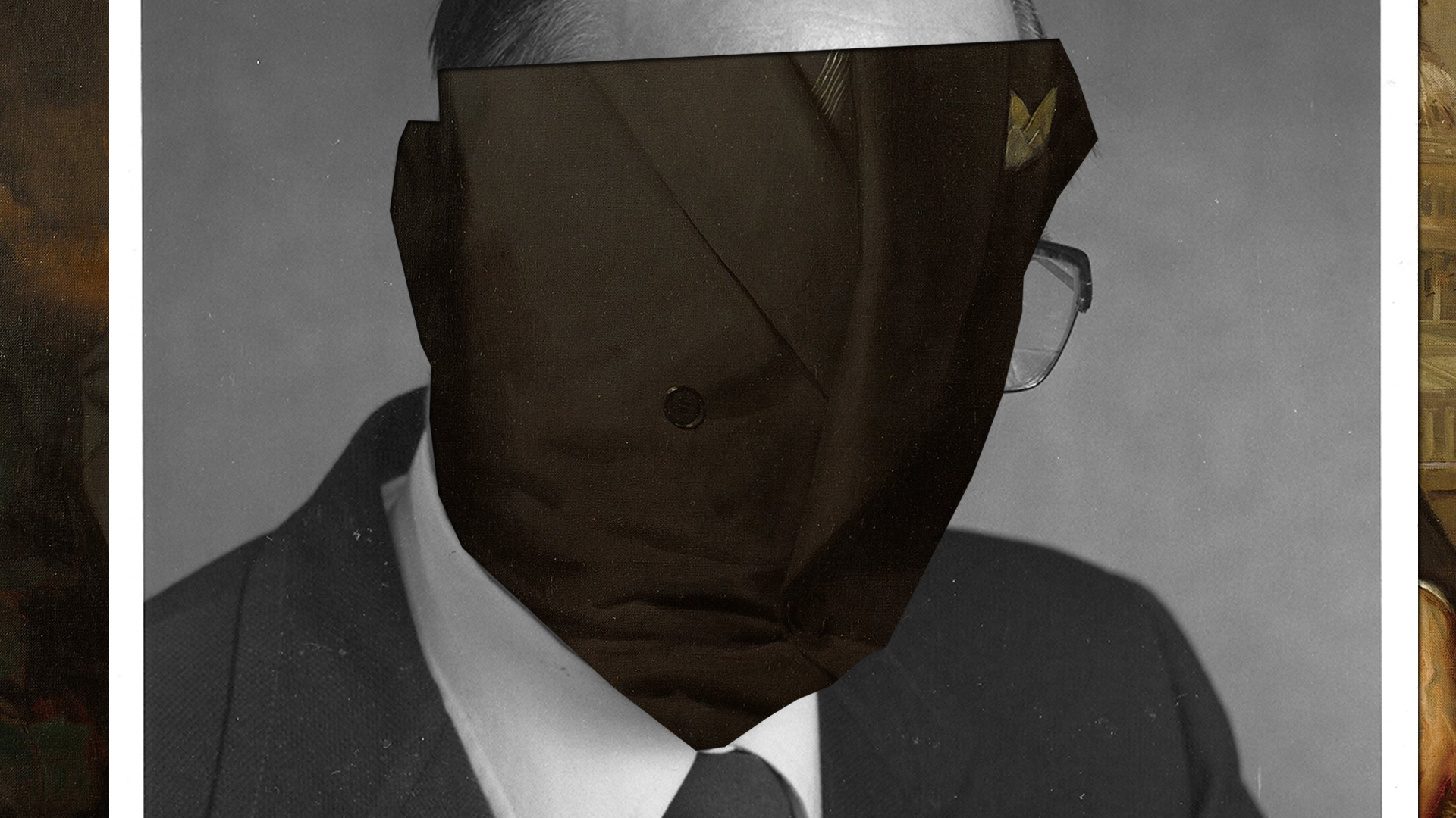 THE MAN I ONCE KNEW - collage - dimensions variable