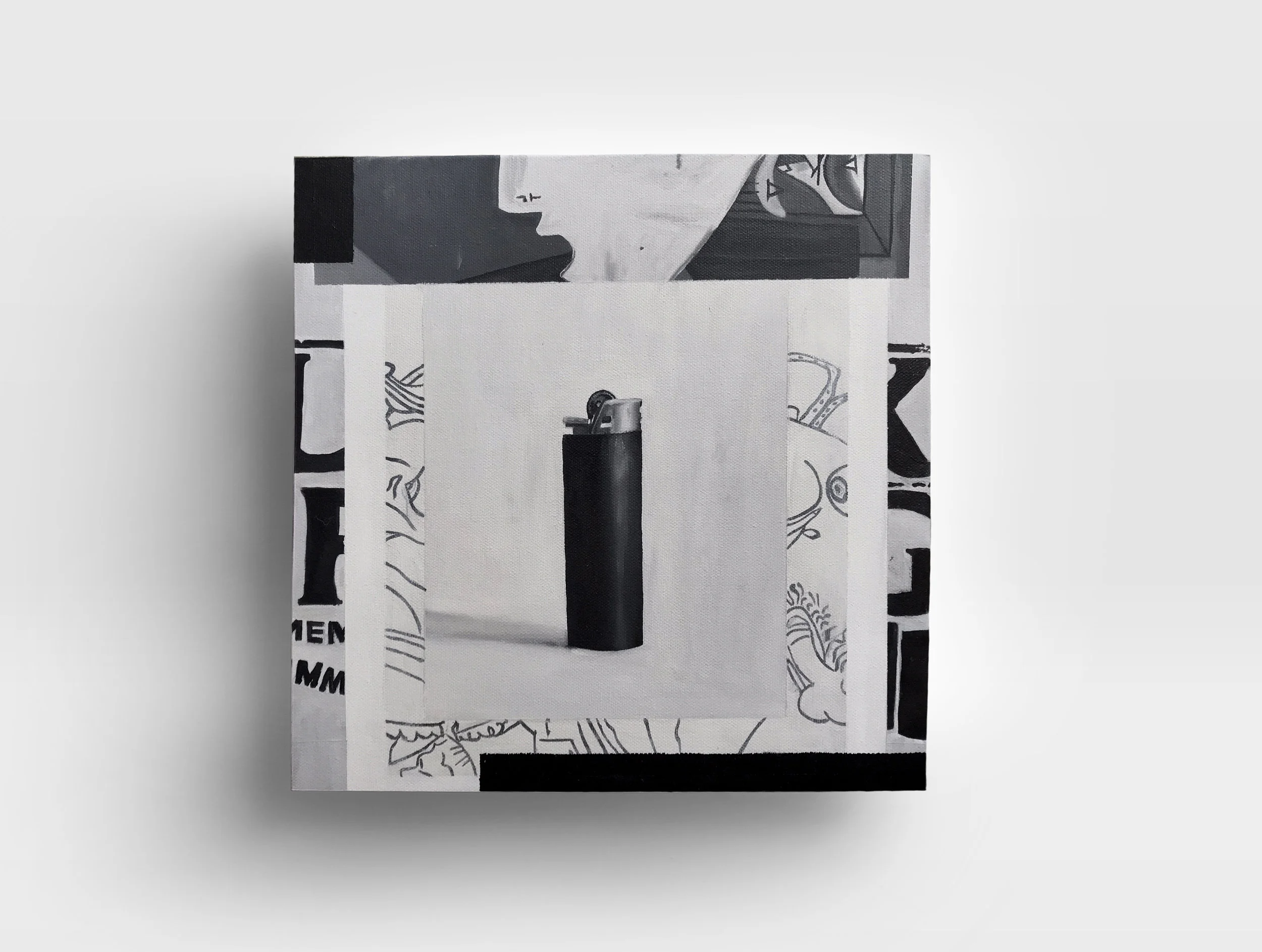 PICASSO'S LIGHTER - oil on canvas 12x12