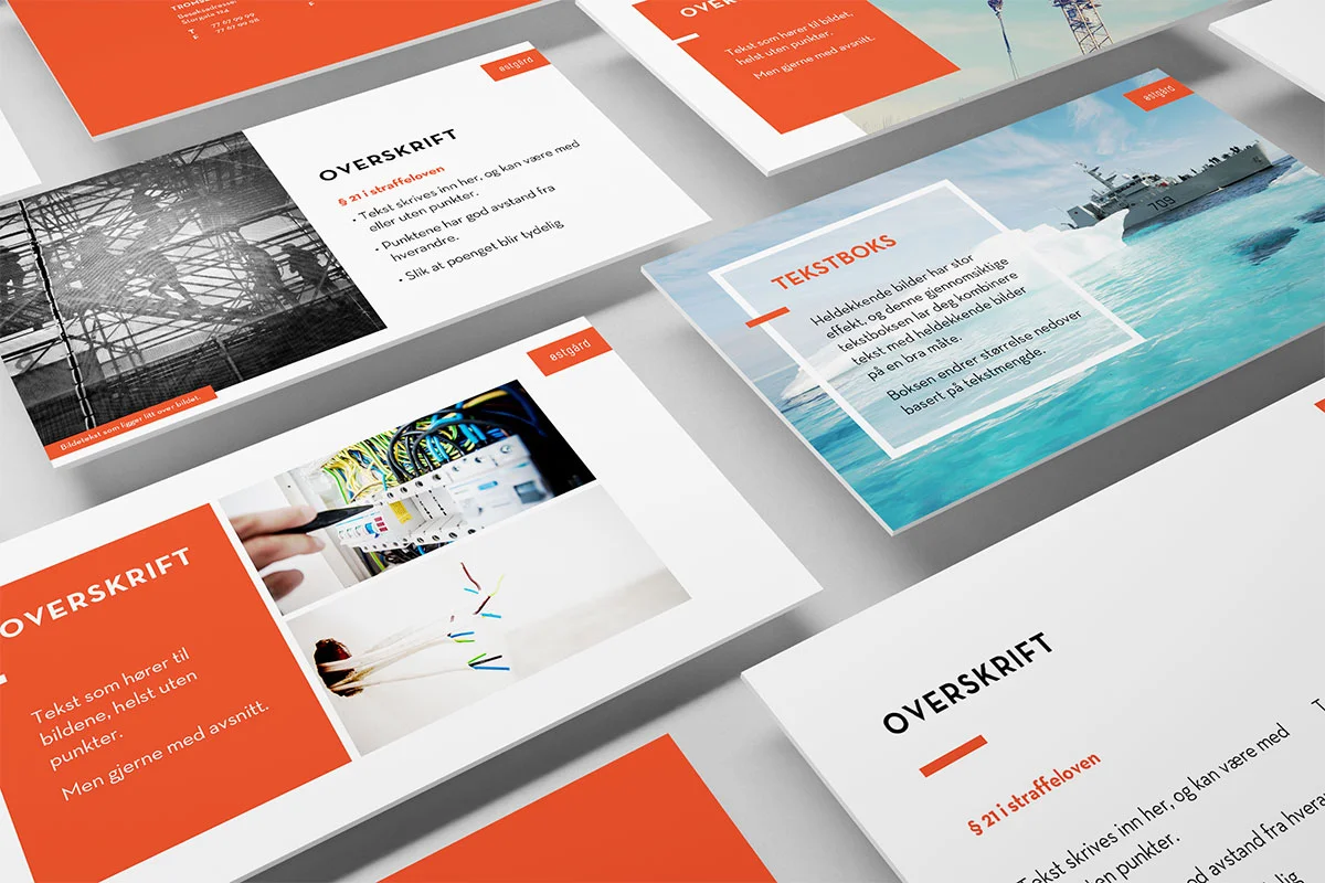 Powerpoint-mal for advokatene Østgård