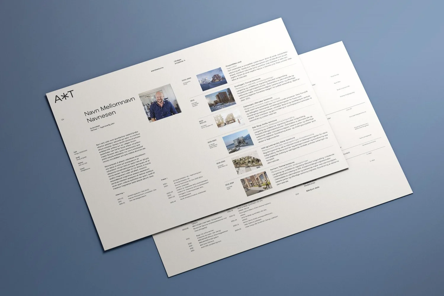 CV-mal i Word for AT Arkitektur