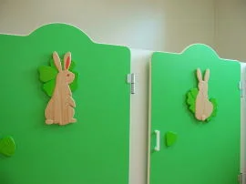 トイレの「3匹うさぎ」
