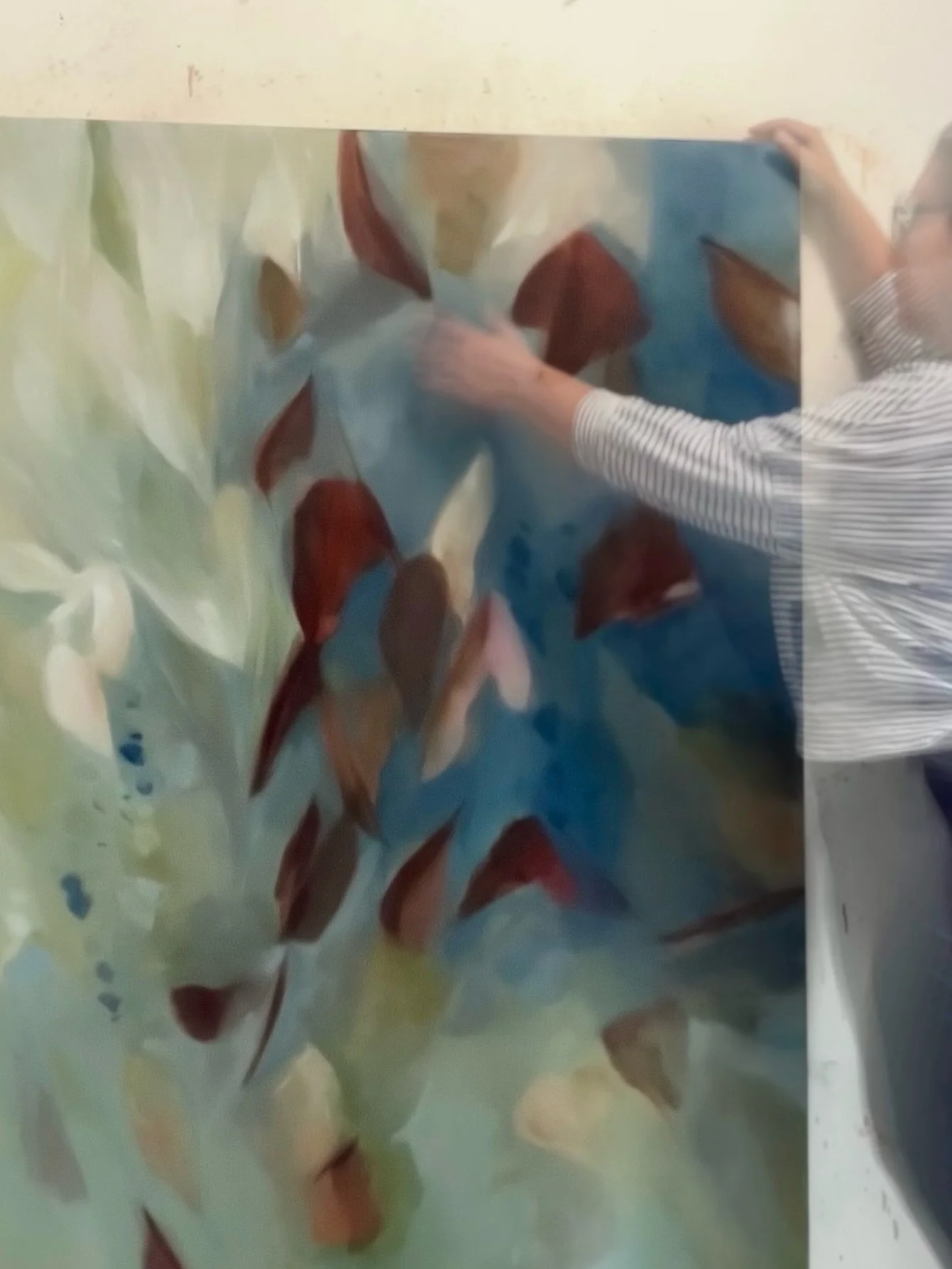 Excited to share that I&rsquo;m prepping seven large paintings for exhibition at 45 Fremont St, SF. Getting new work ready to be out in the public eye is rewarding, a relief to see it come together (on time!). Opens Oct 4th ✨

#contemporaryart #doitf