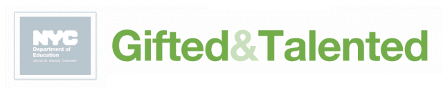 NYC doe Gifted and talented test logo