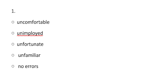 ITBS SPELLING SAMPLE QUESTION