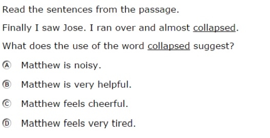 SBAC - Grade 4 - ELA Practice Test - Sample Question2