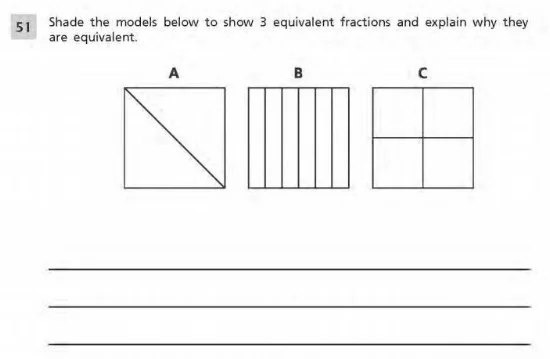 3rd Grade Math example :- Fraction Sample 2
